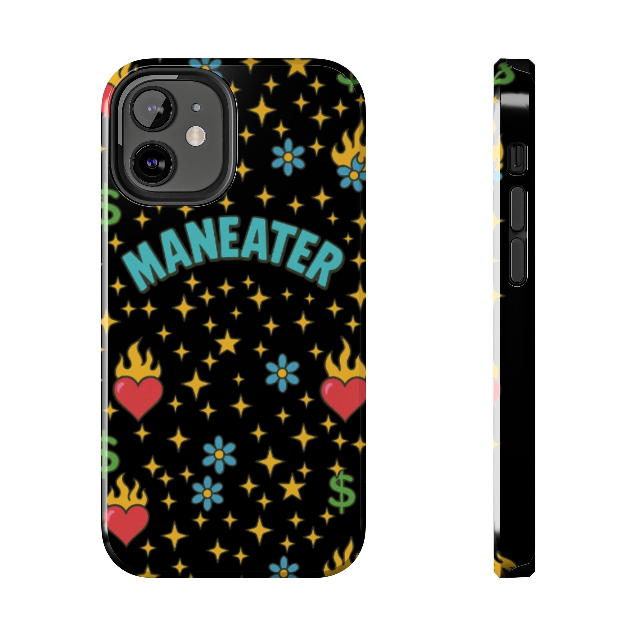 Maneater Flaming Heart Phone Case