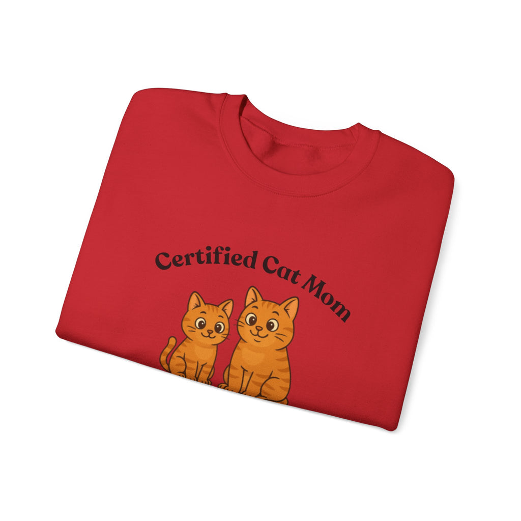 Custom Pet Sweatshirt — "Certified Cat Mom"