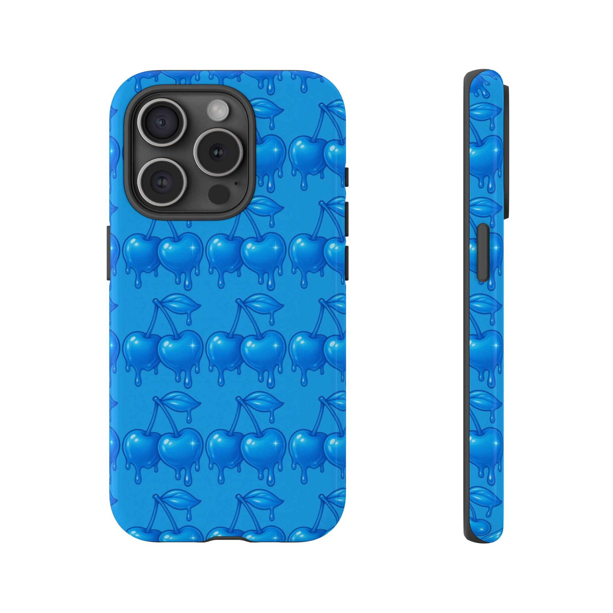 Blue Dripping Cherry Tough Phone Case