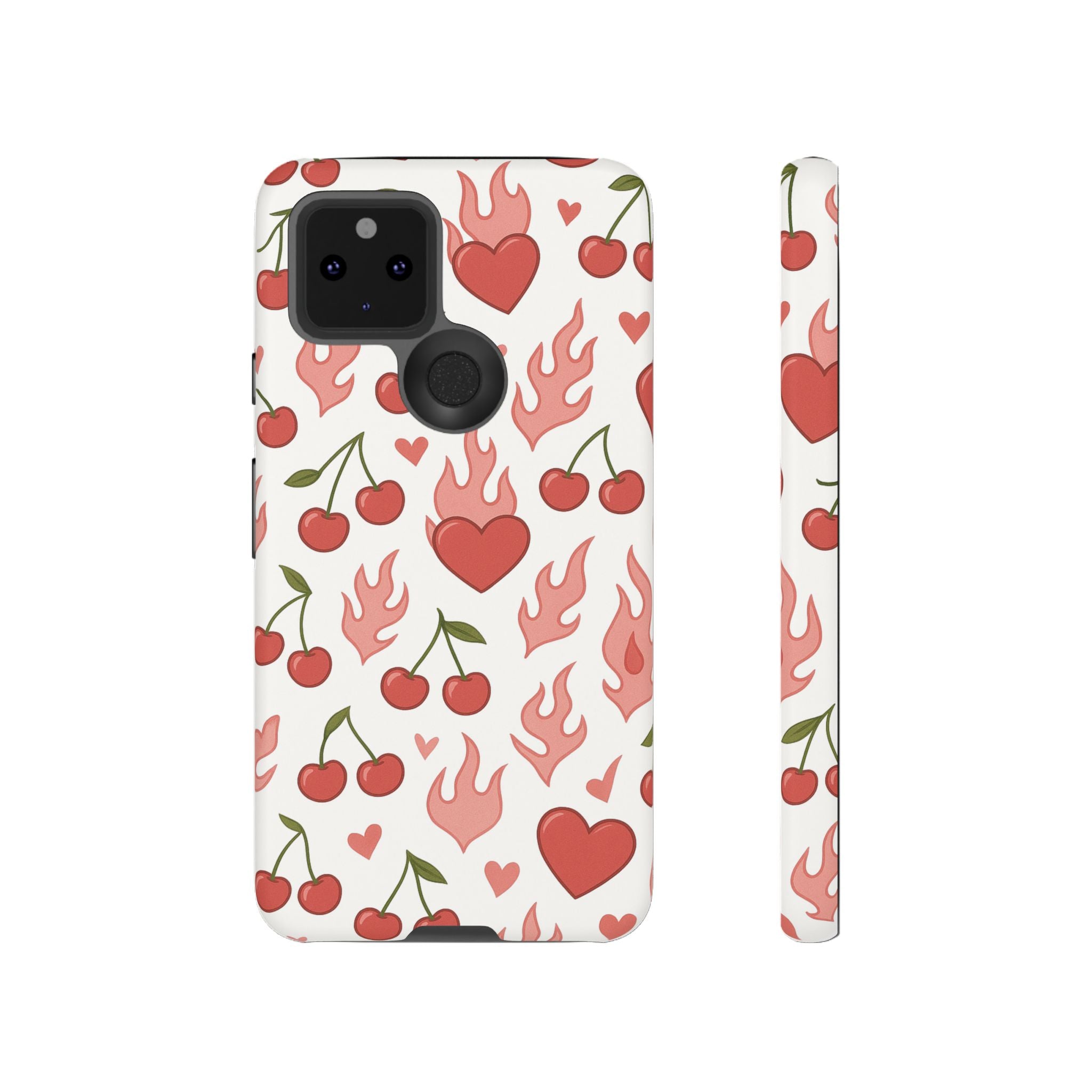 Pink Flaming Heart Phone Case