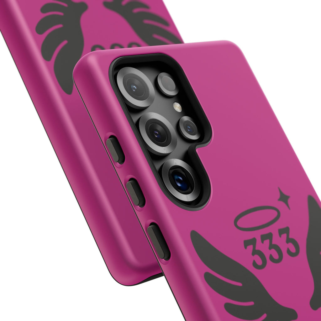 Black & Pink 333 Support Phone Case
