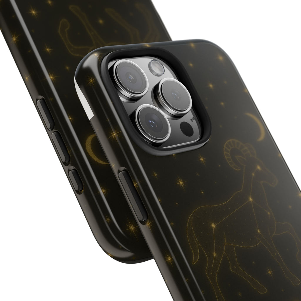 Aries Constellation Tough Phone Case — Zodiac Ram Star Map Design