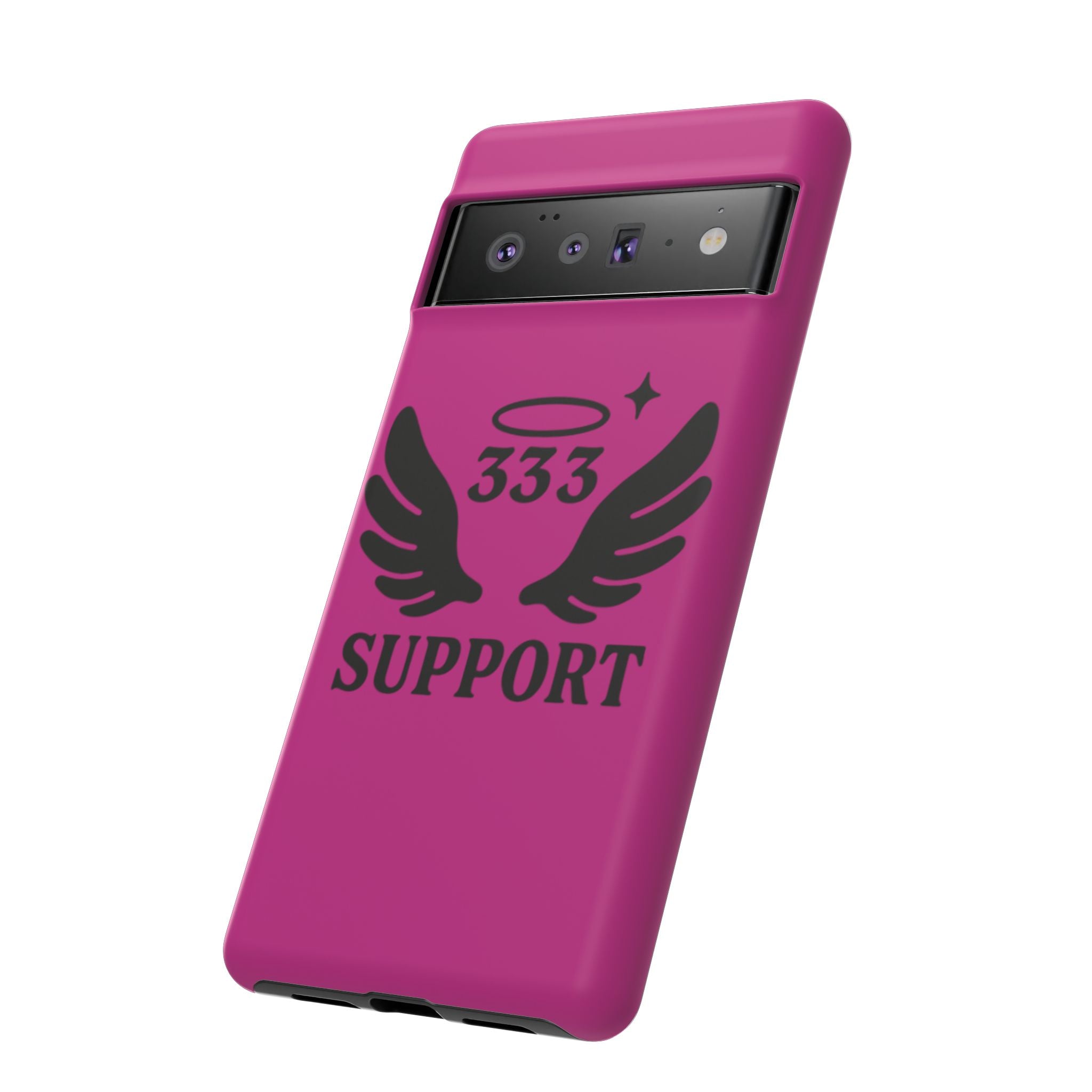 Black & Pink 333 Support Phone Case