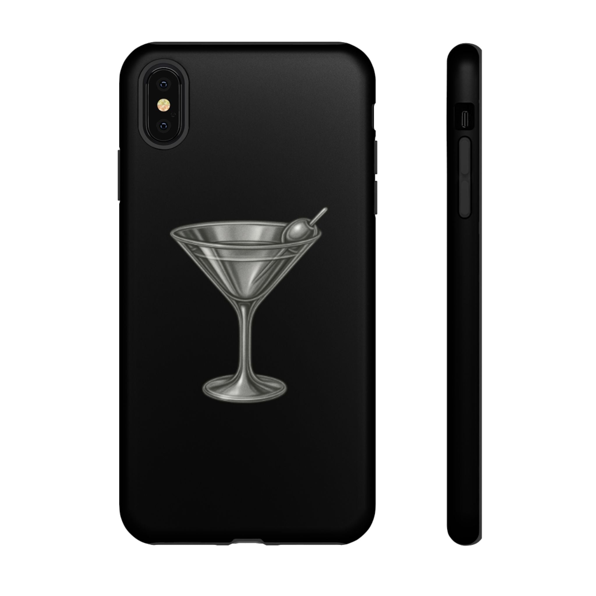 Silver Martini Tough Case Black