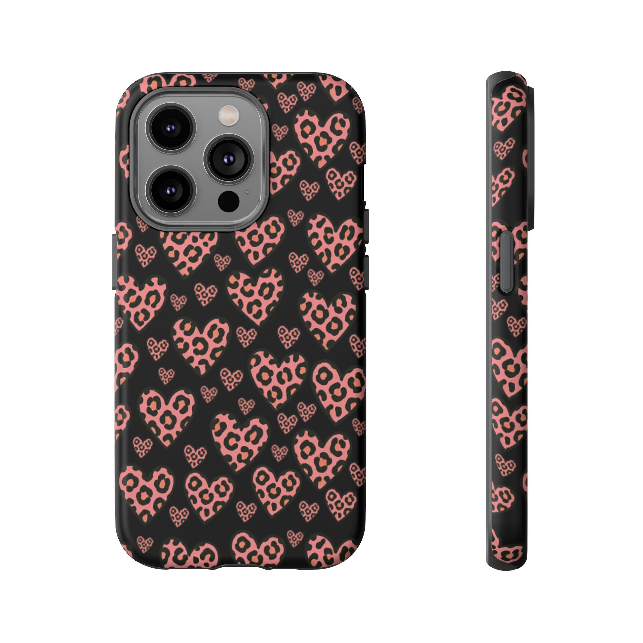 Leopard Heart Phone Case