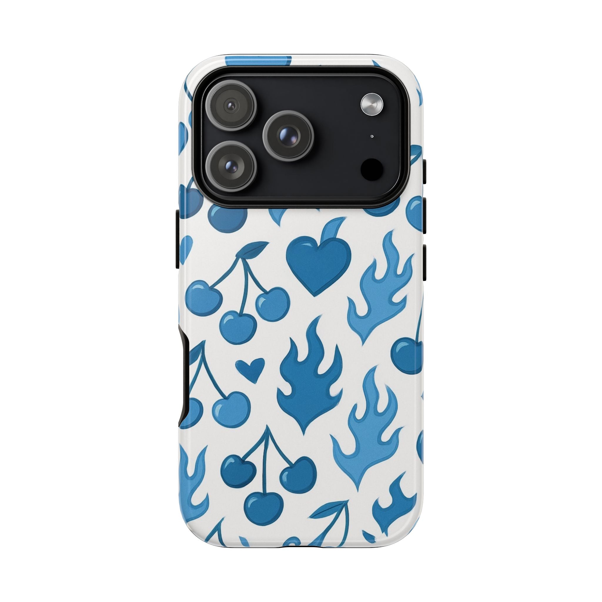 Blue Flaming Heart Phone Case