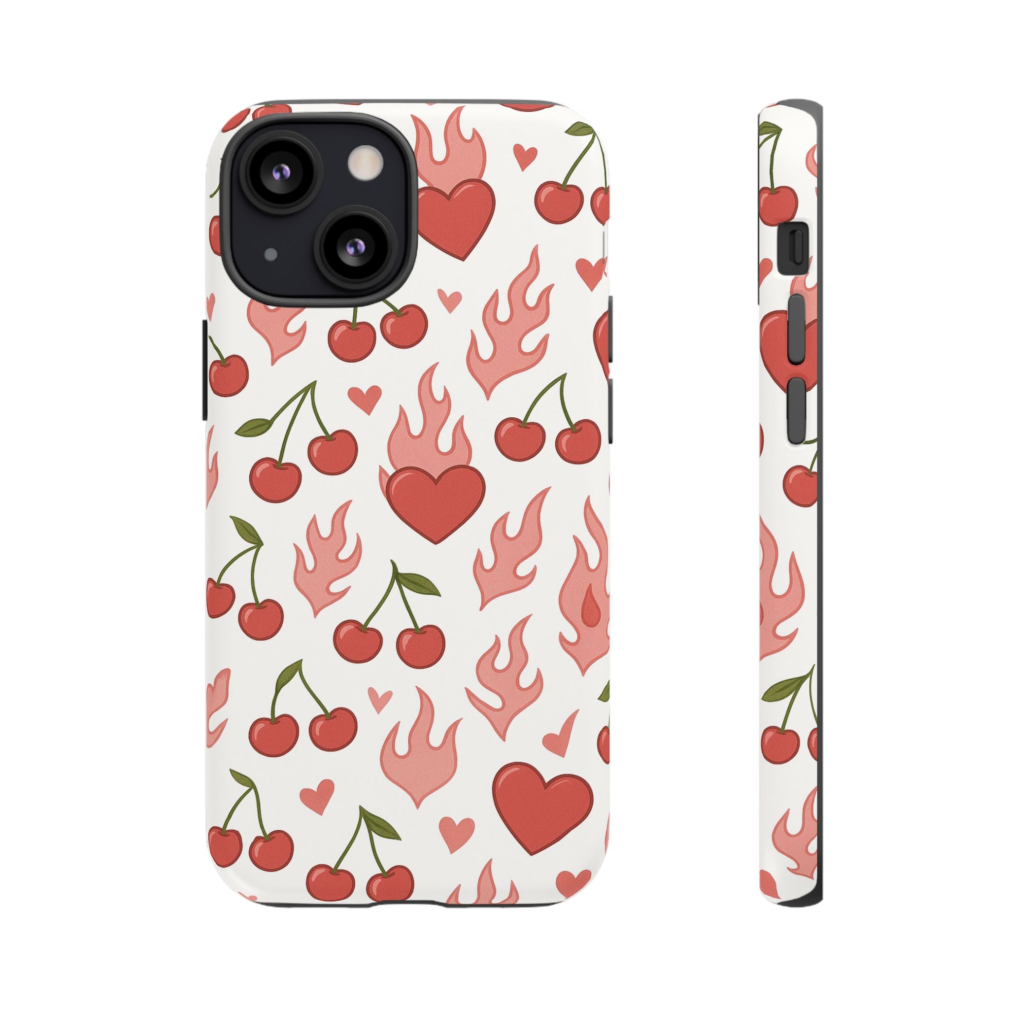Pink Flaming Heart Phone Case