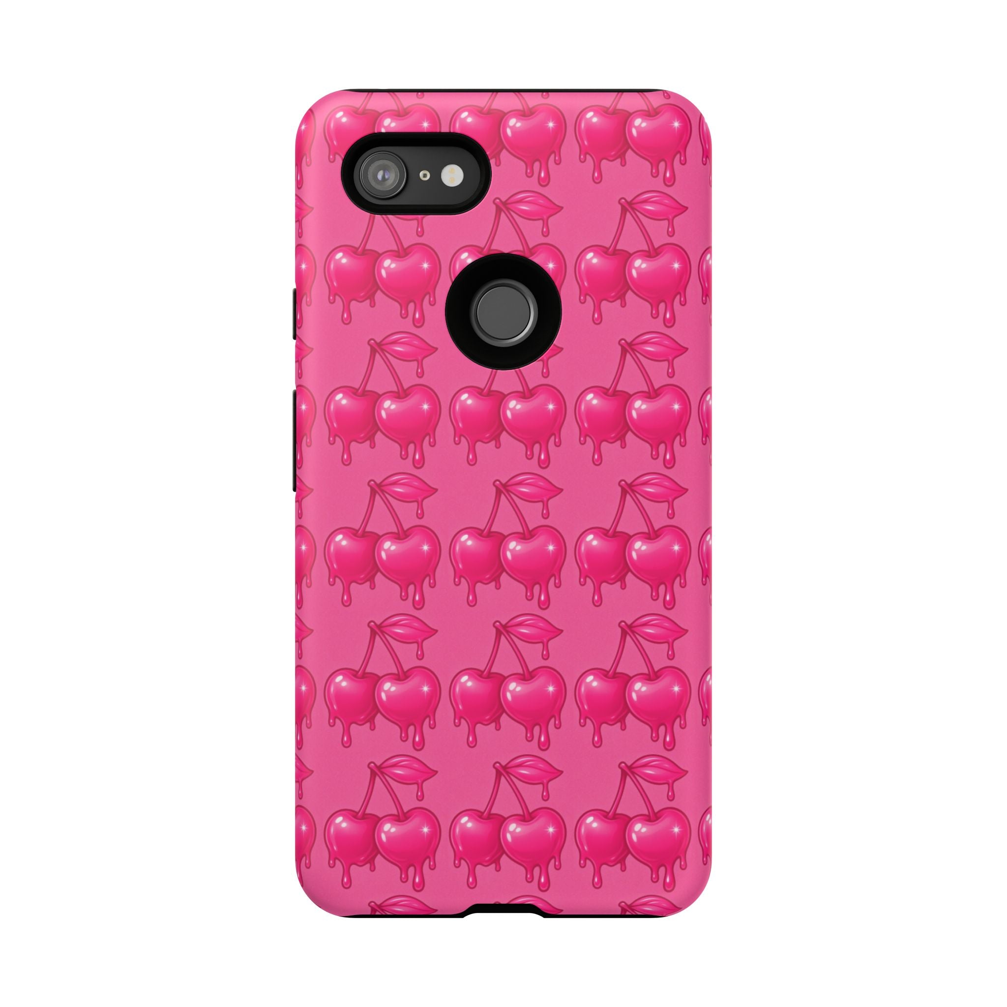 Pink Dripping Cherry Tough Phone Case