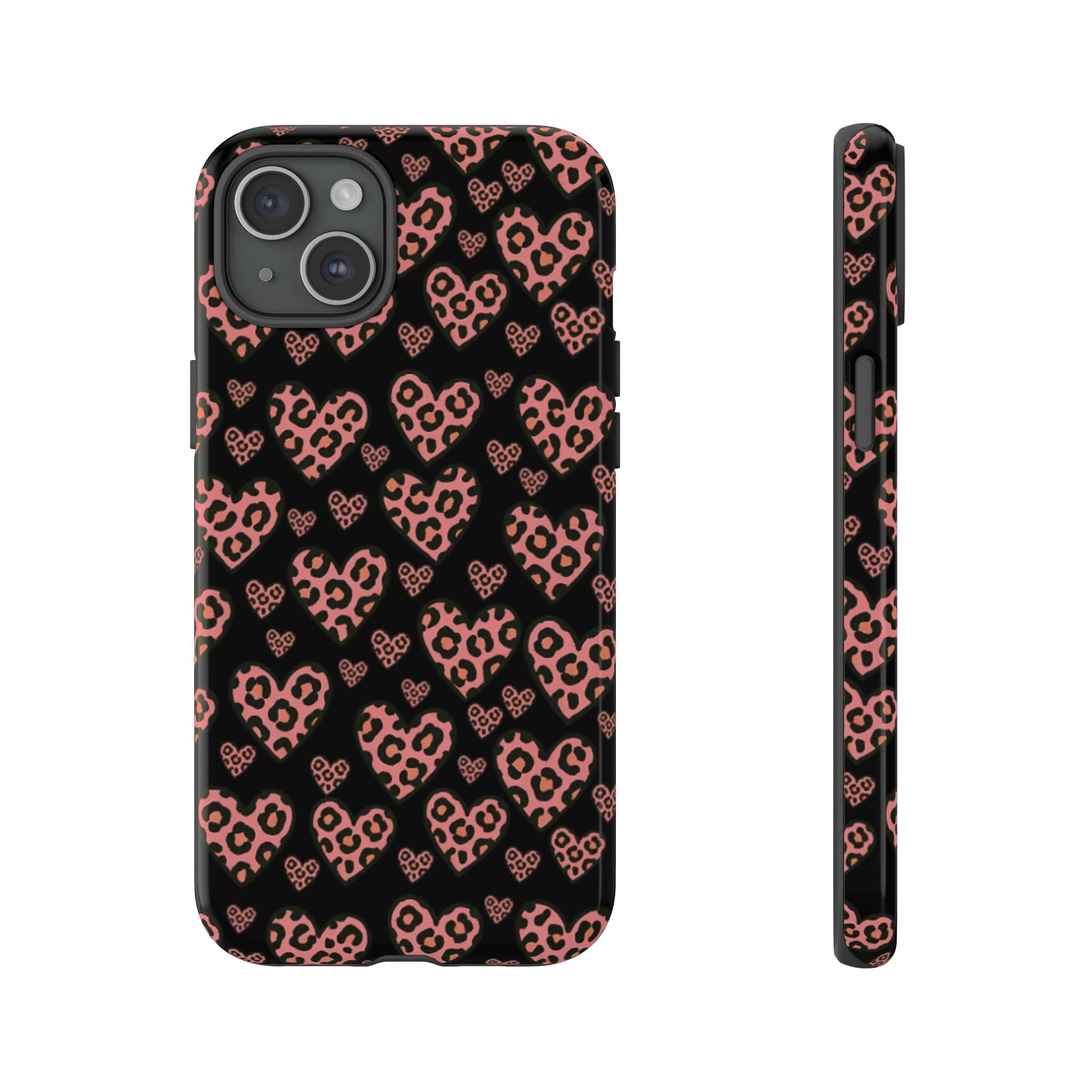 Leopard Heart Phone Case