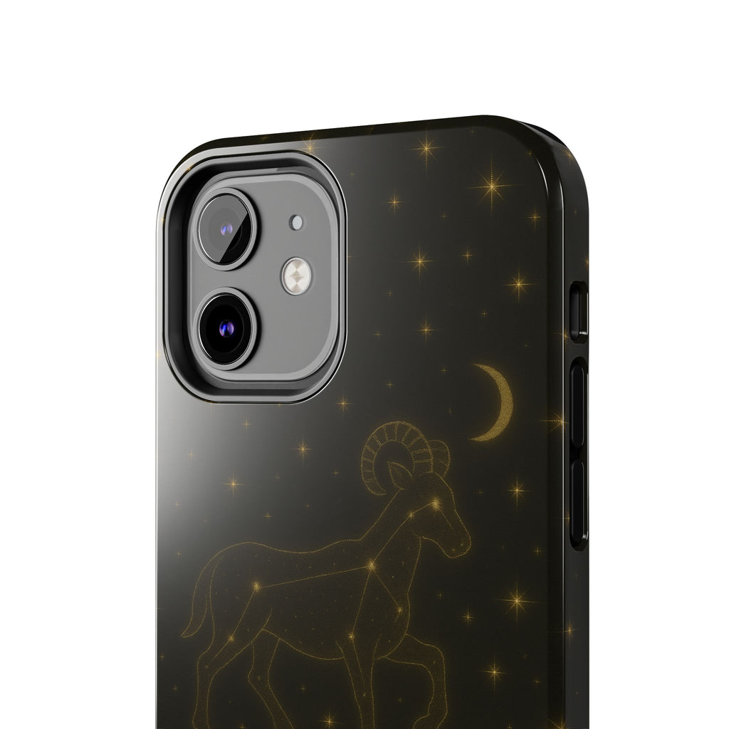 Aries Constellation Tough Phone Case — Zodiac Ram Star Map Design