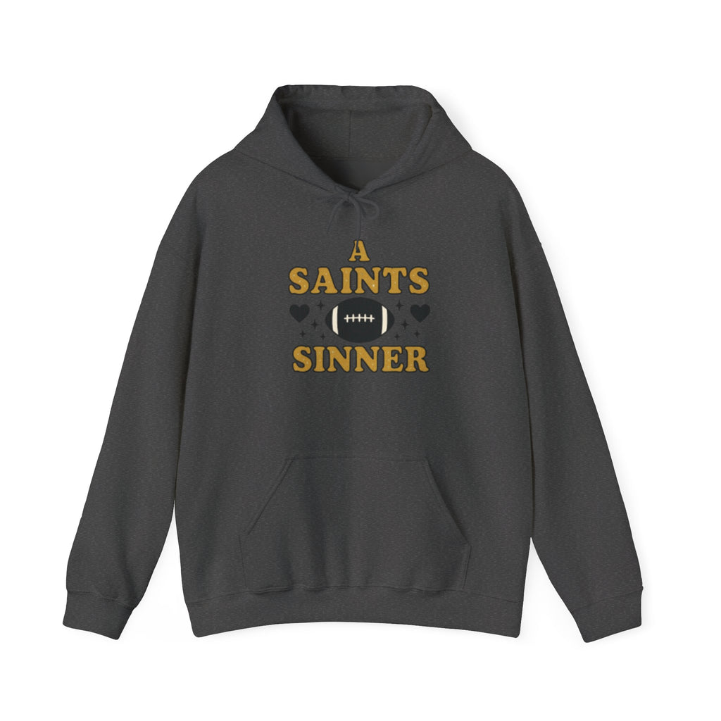 Football Hoodie – "A Saints Sinner" Graphic Hoodie