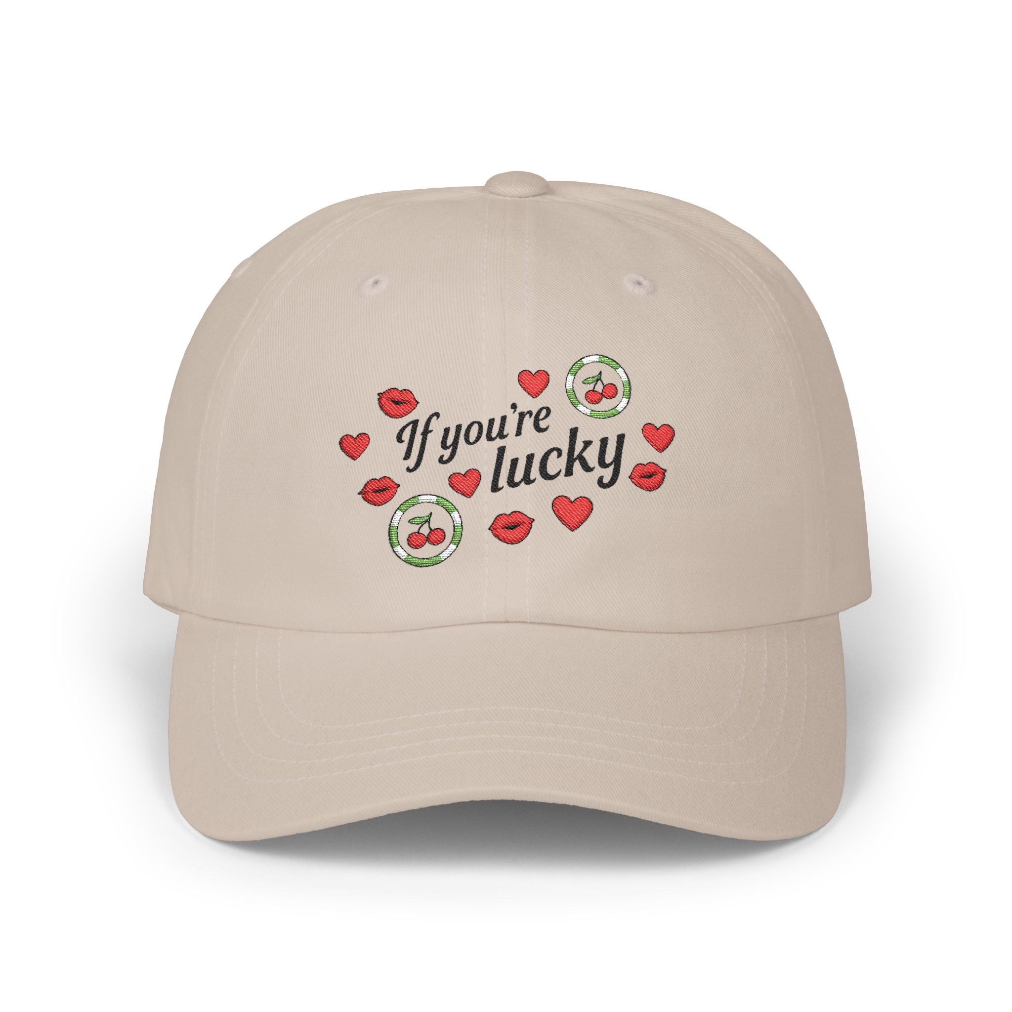 'If You’re Lucky’ Graphic Dad Cap