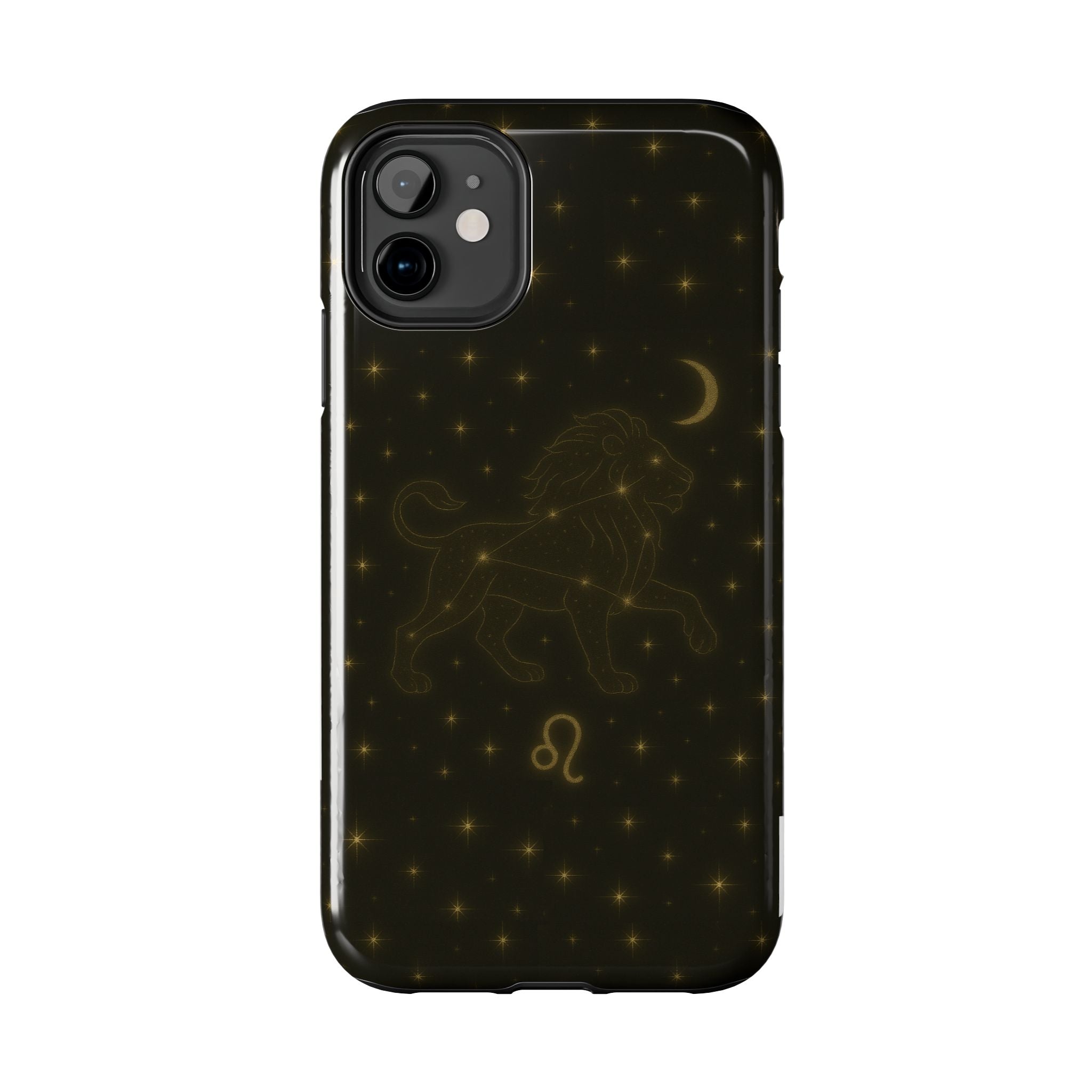 Leo Constellation Tough Phone Case — Zodiac Lion Design with Moon & Stars
