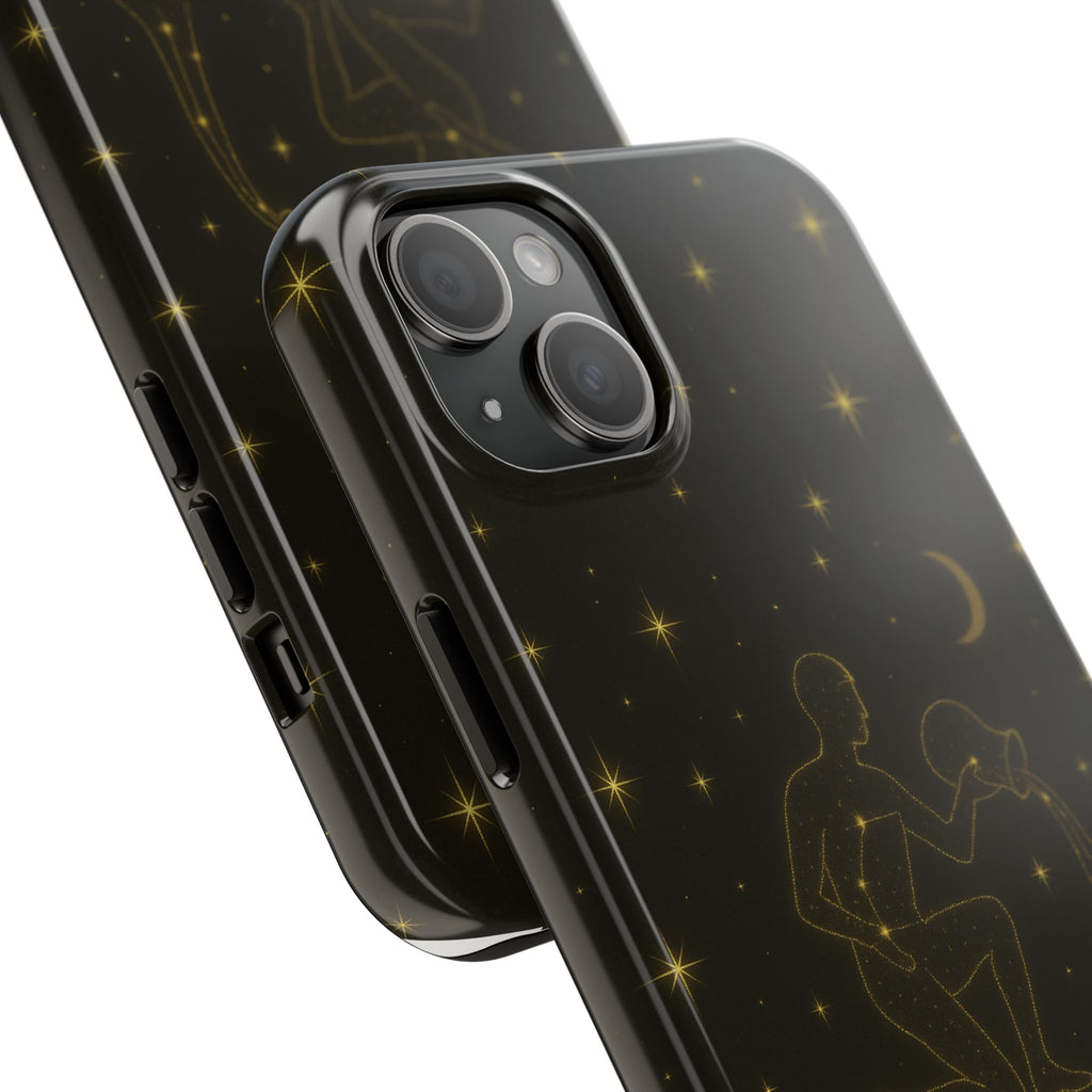 Aquarius Constellation Tough Phone Case — Zodiac Water-Bearer Astrology Design