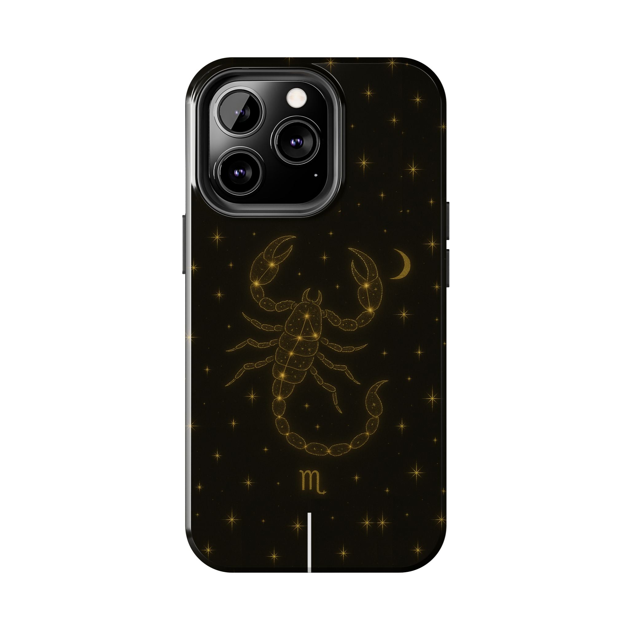 Scorpio Constellation Tough Phone Case — Black & Gold Zodiac Protection