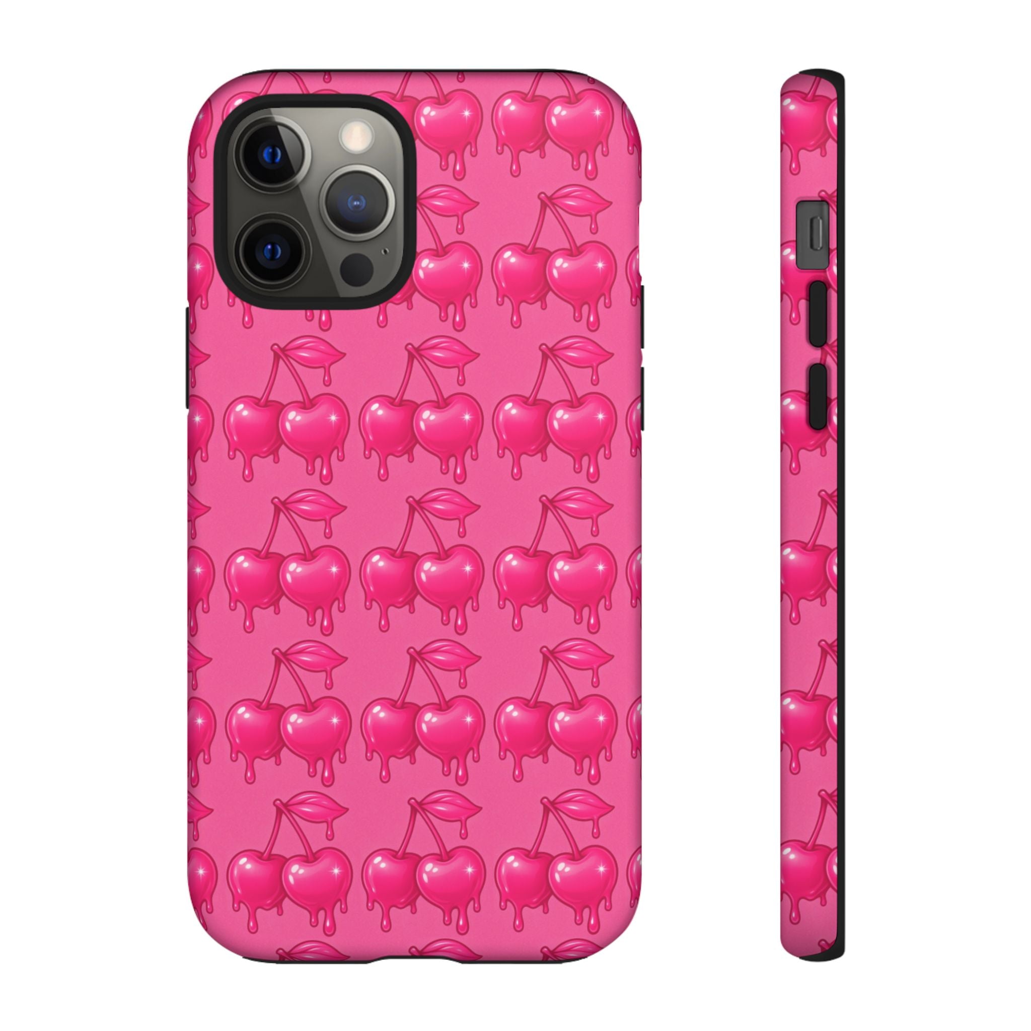 Pink Dripping Cherry Tough Phone Case