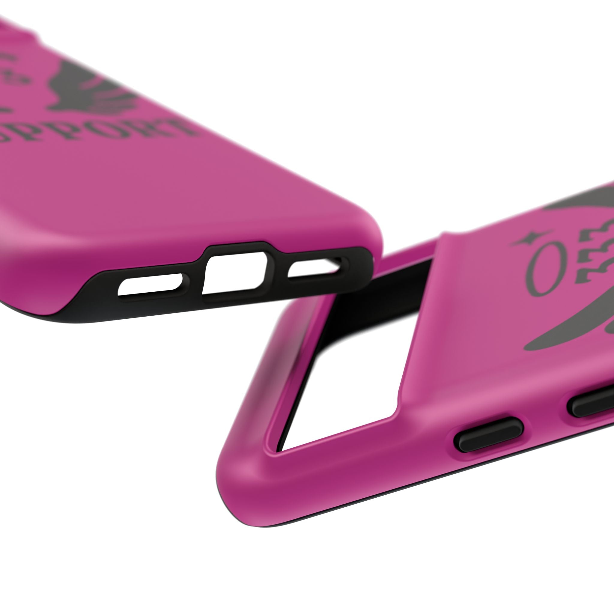 Black & Pink 333 Support Phone Case