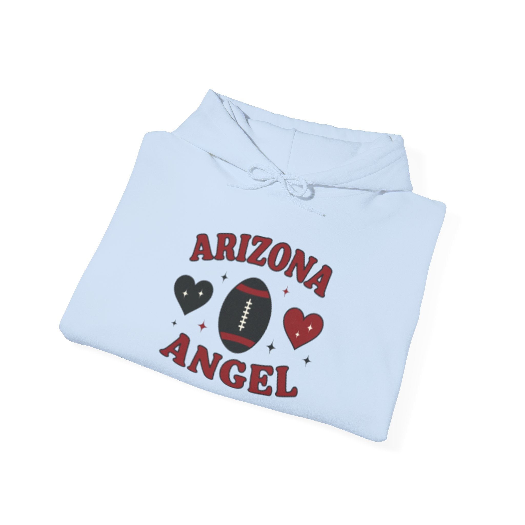 Arizona Angel Hoodie – Football Heart Graphic Pullover