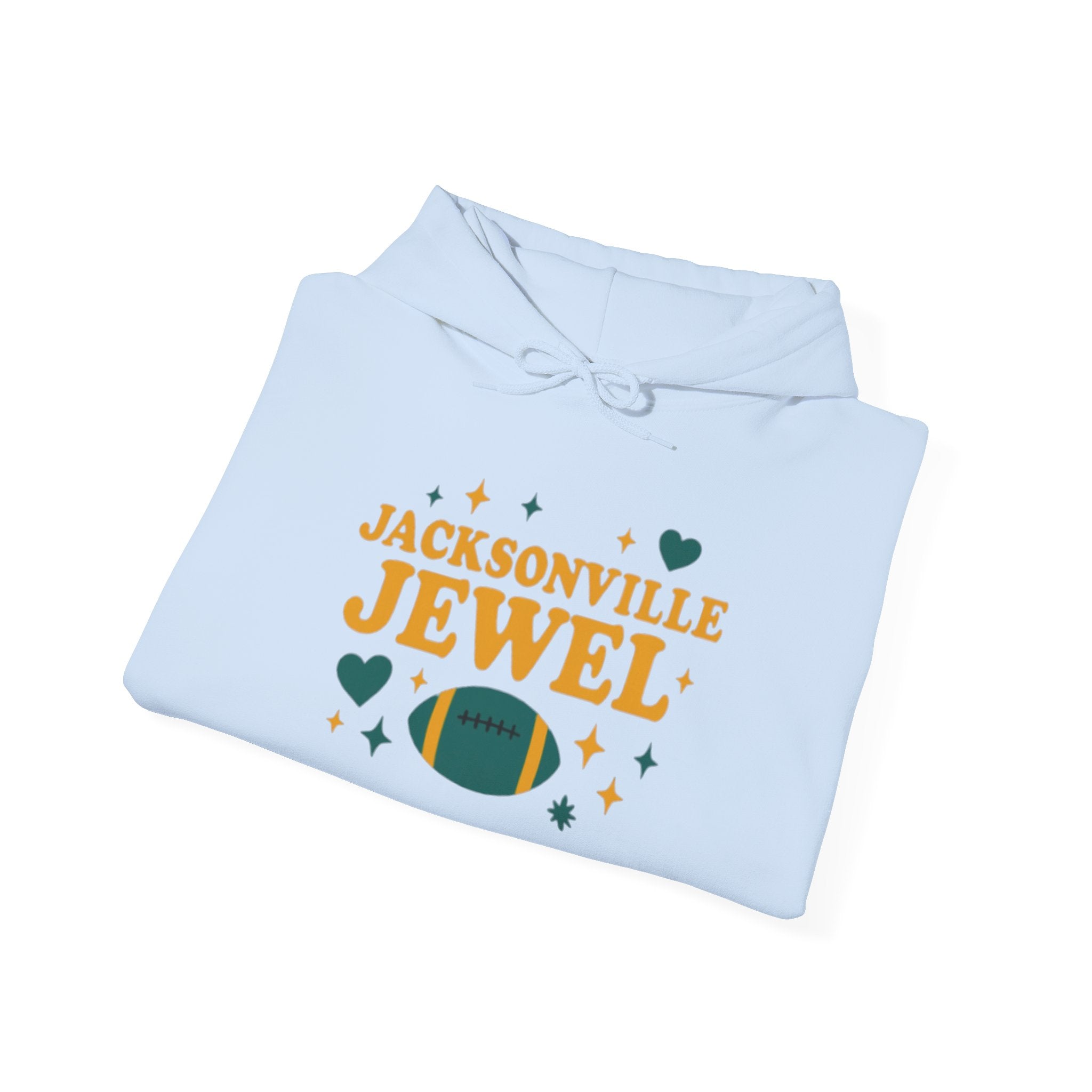 Jacksonville Jewel Football Hoodie — Retro Sparkle Fan Sweatshirt