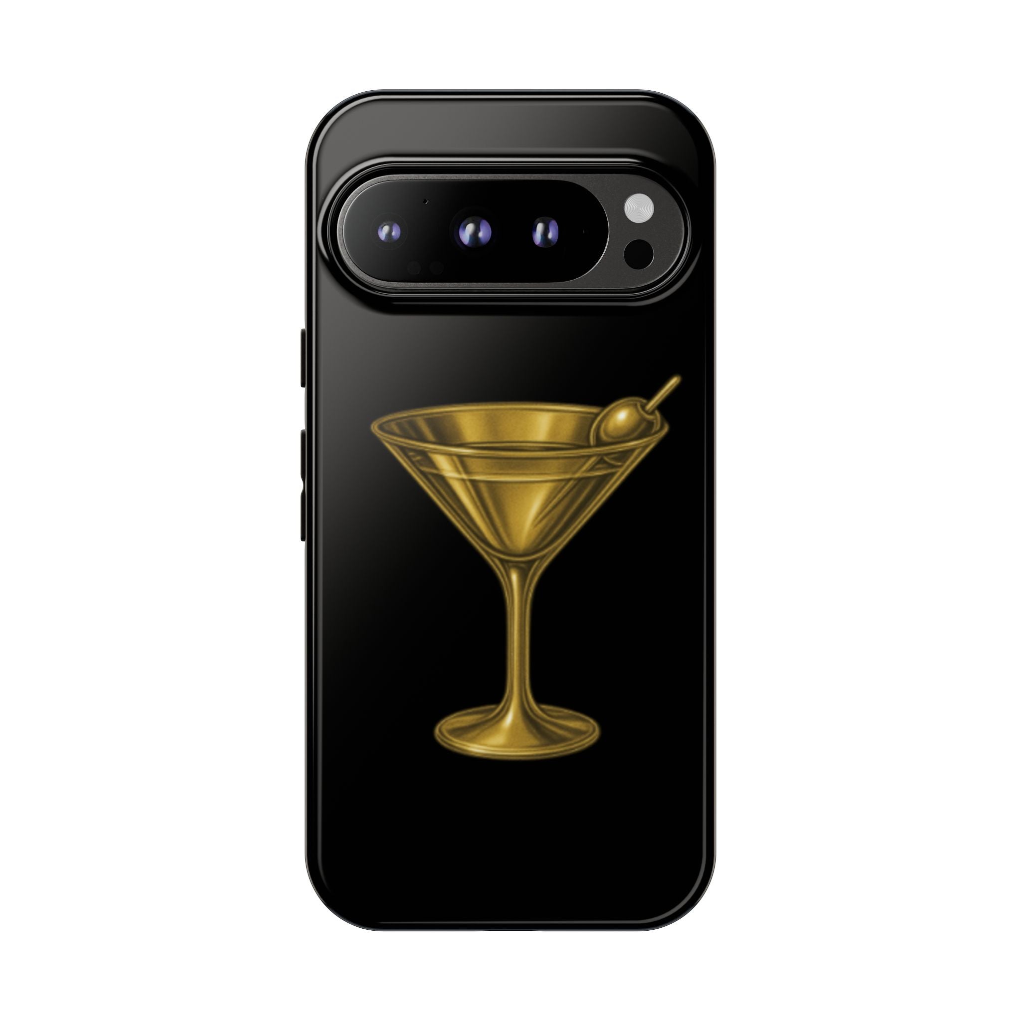Gold Martini Tough Case Black