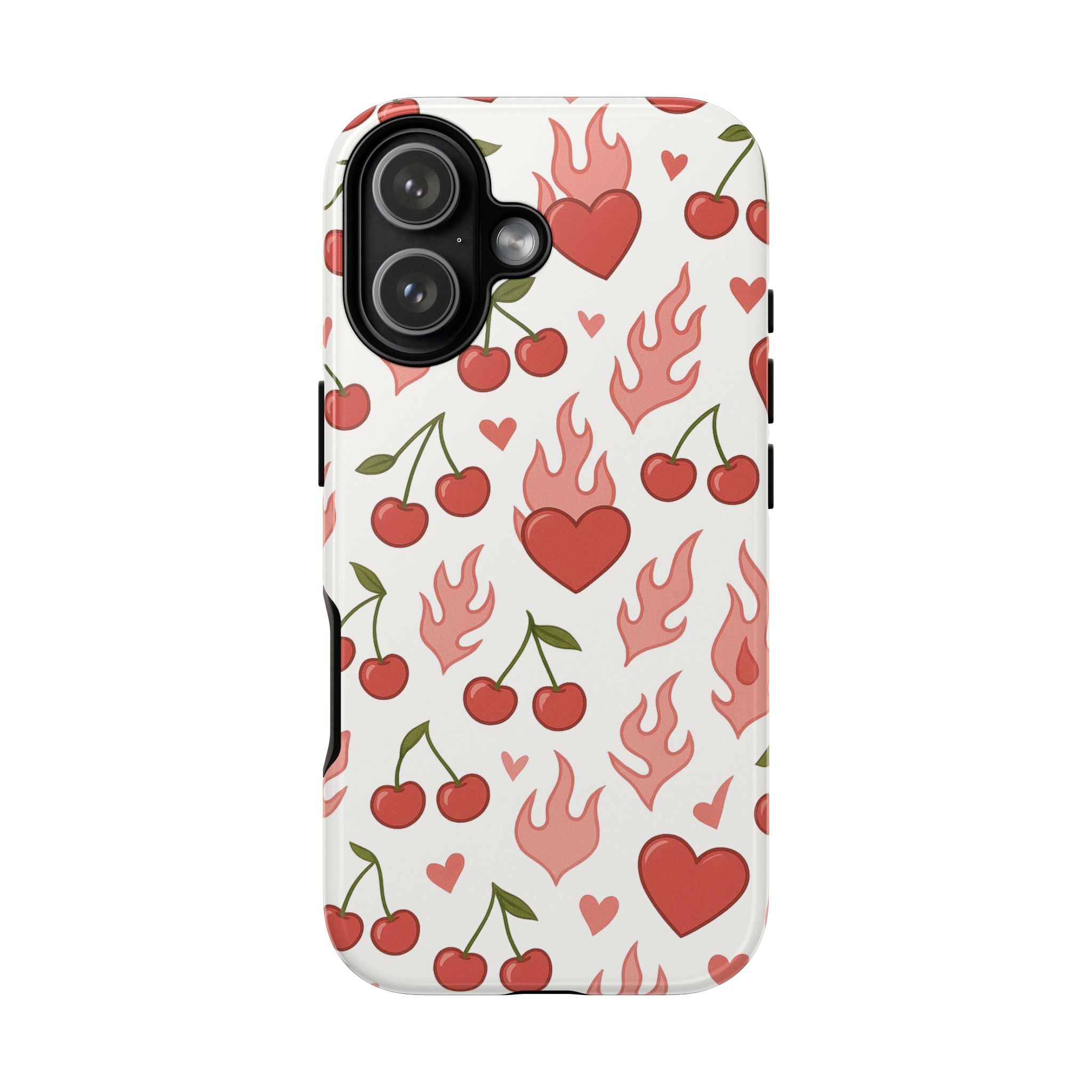 Pink Flaming Heart Phone Case