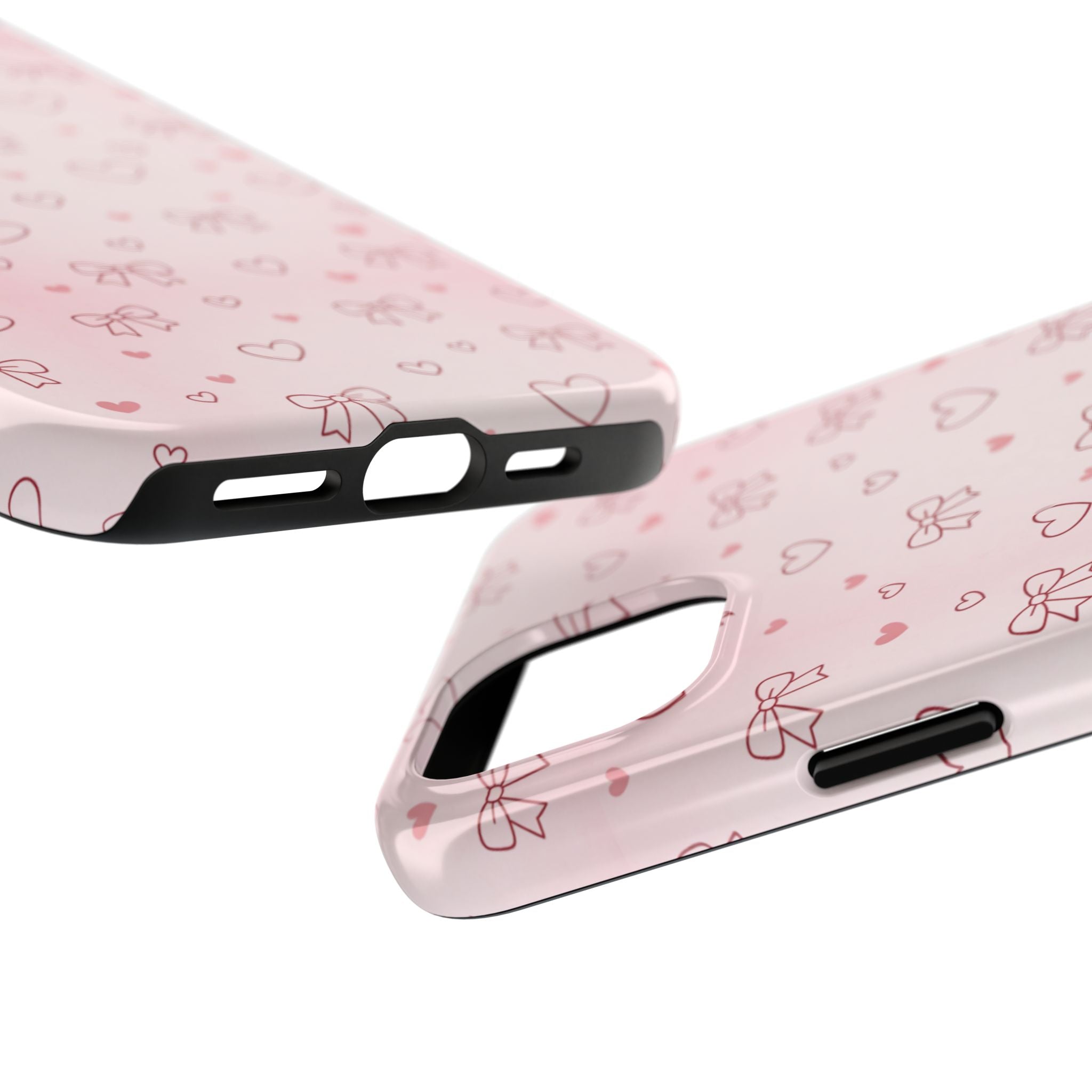 Pink Hearts & Bows Phone Case