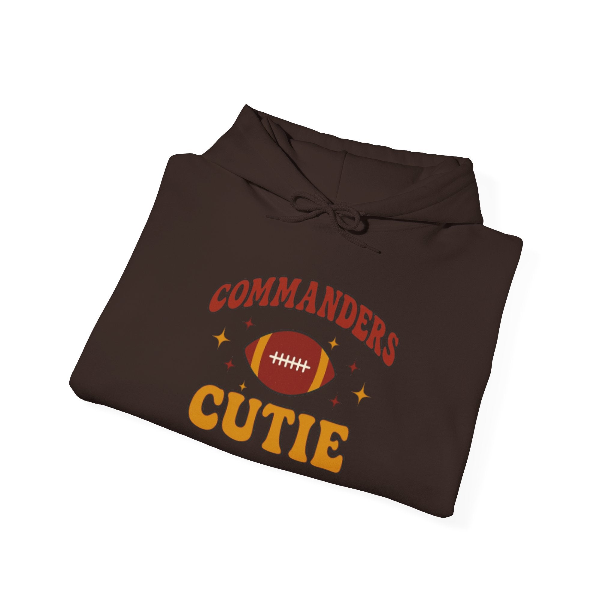 Hoodie — "Commanders Cutie" Football Graphic Pullover
