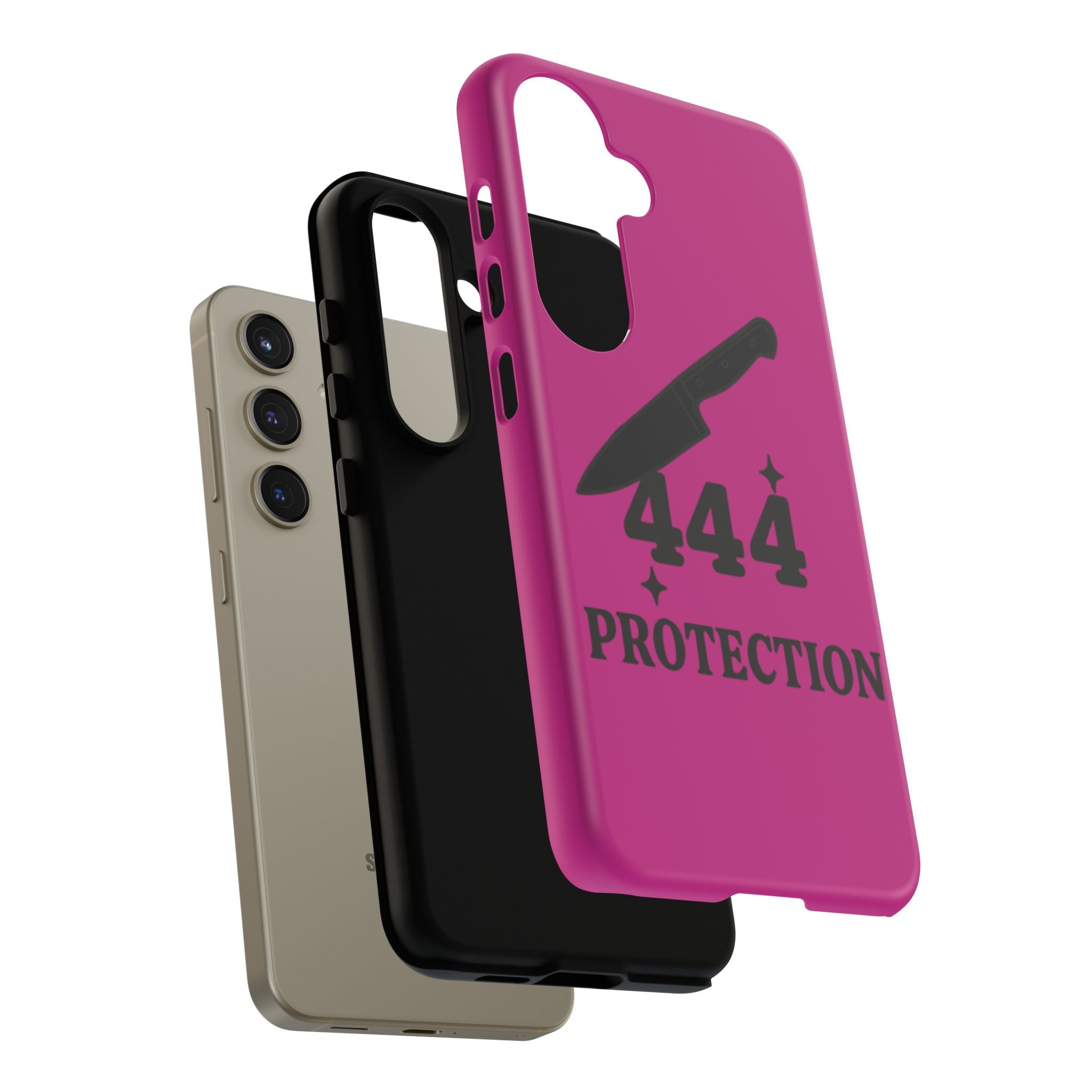 Black & Pink 444 Protection Phone Case