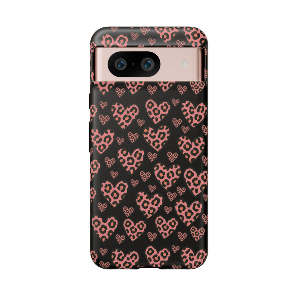 Leopard Heart Phone Case