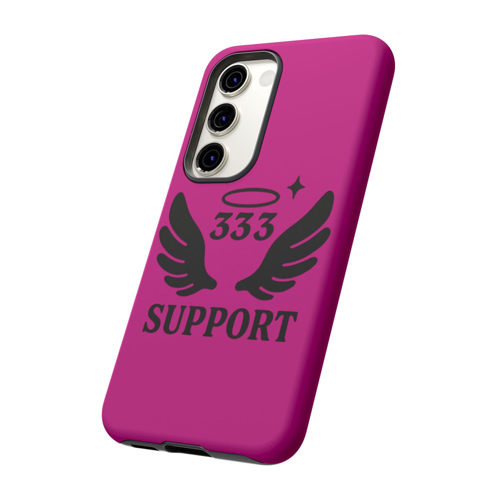 Black & Pink 333 Support Phone Case
