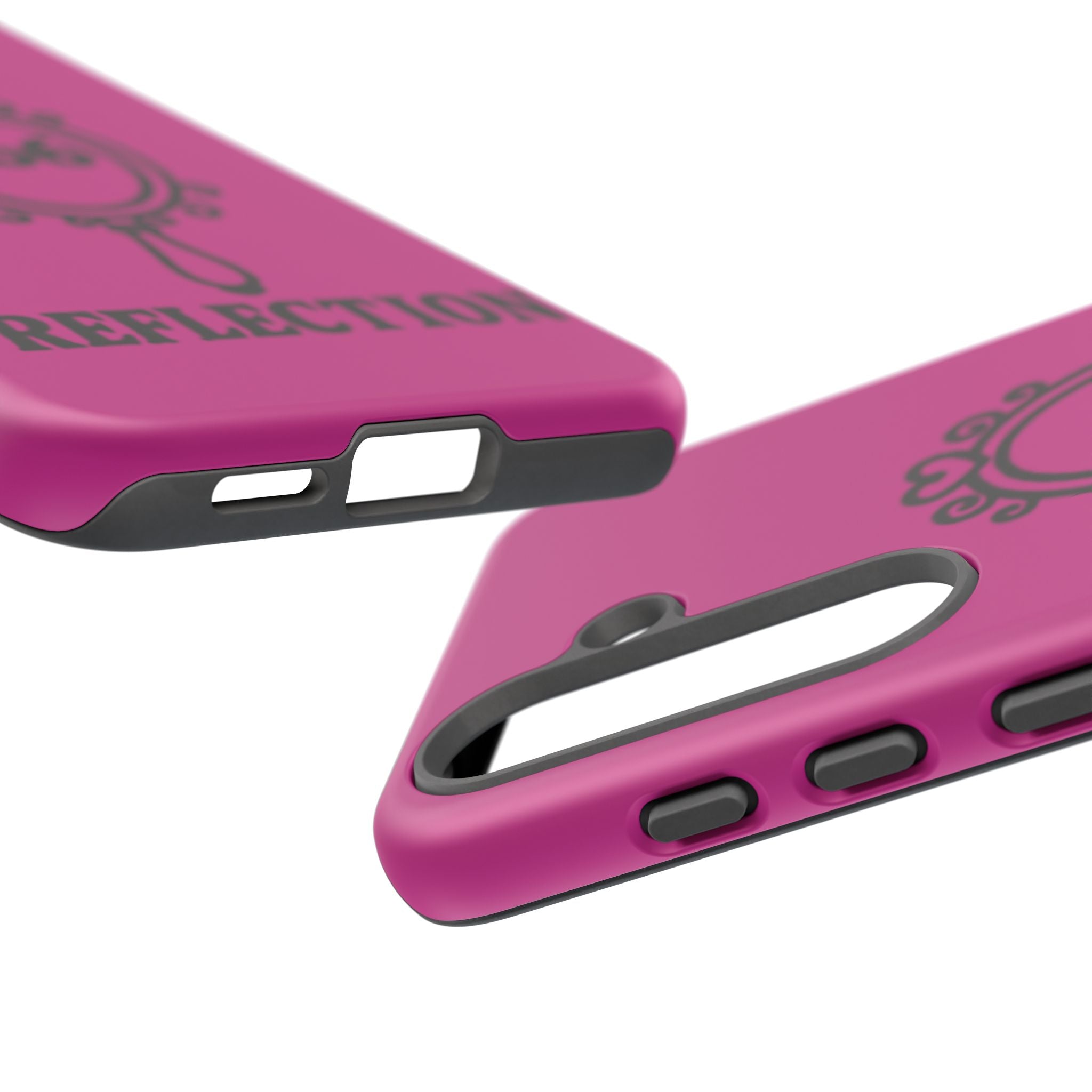 Black & Pink 666 Reflection Phone Case