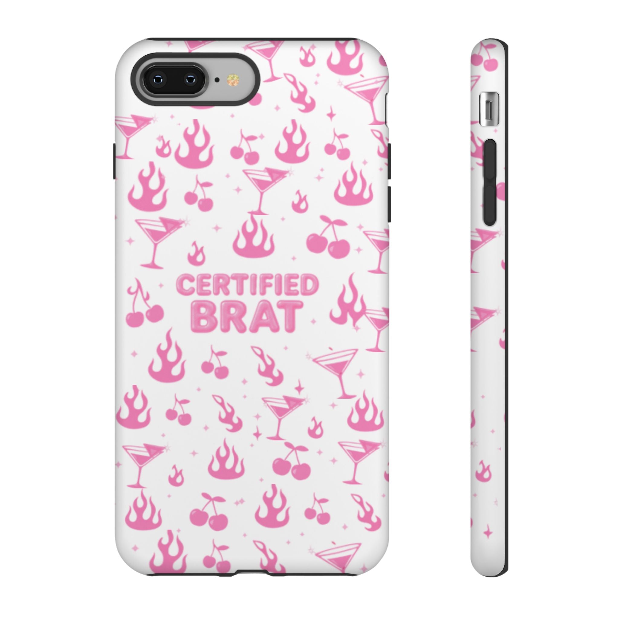 Certified Brat Pink Pattern Phone Case