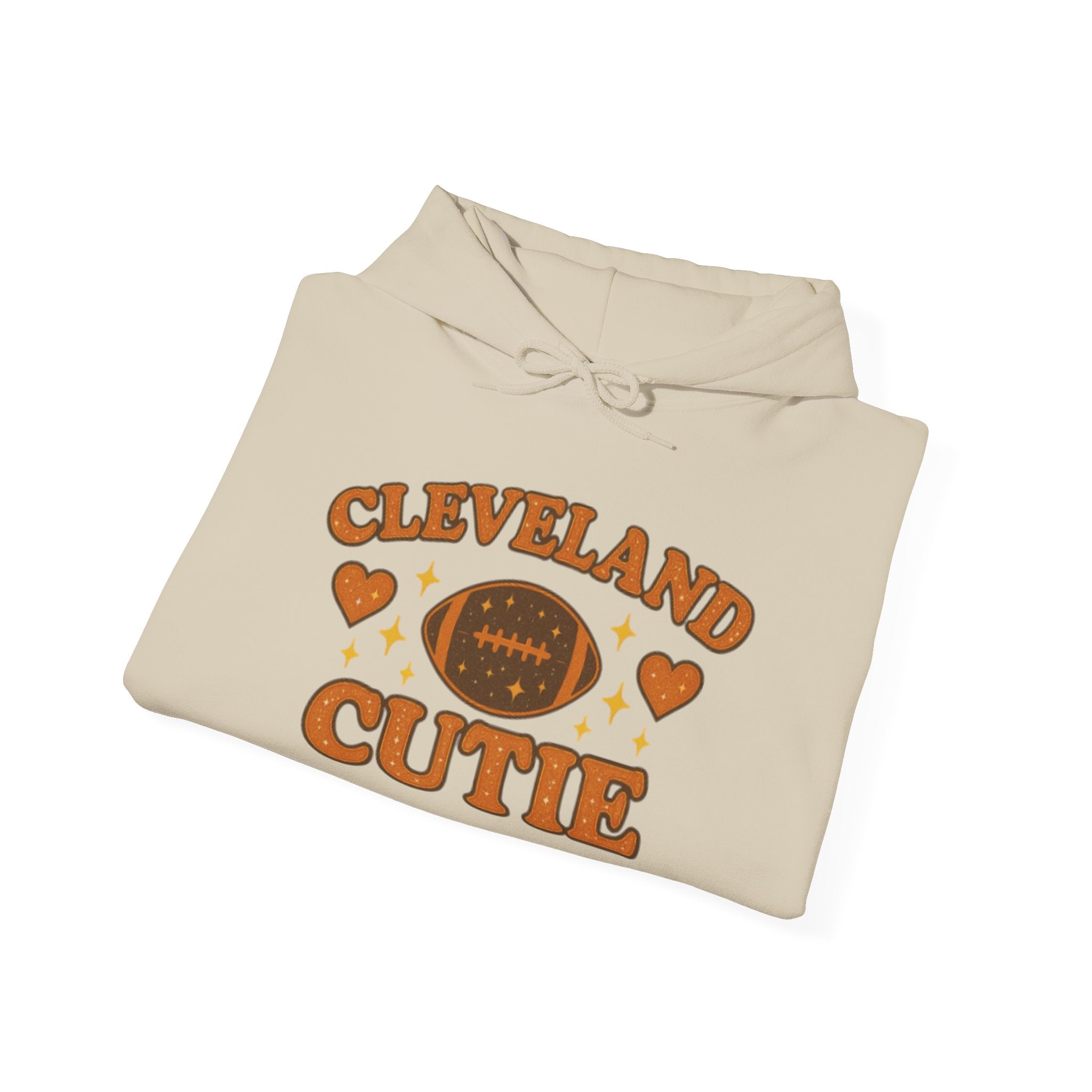 Cleveland Cutie Football Hoodie — Cute Retro Fan Pullover