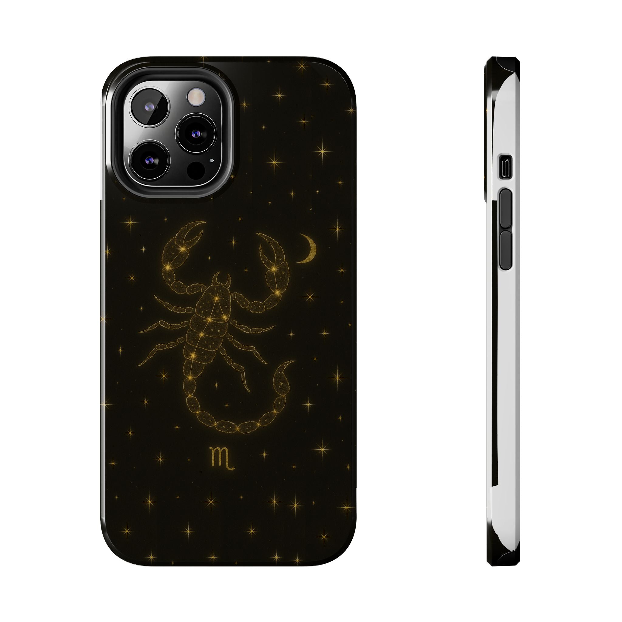 Scorpio Constellation Tough Phone Case — Black & Gold Zodiac Protection