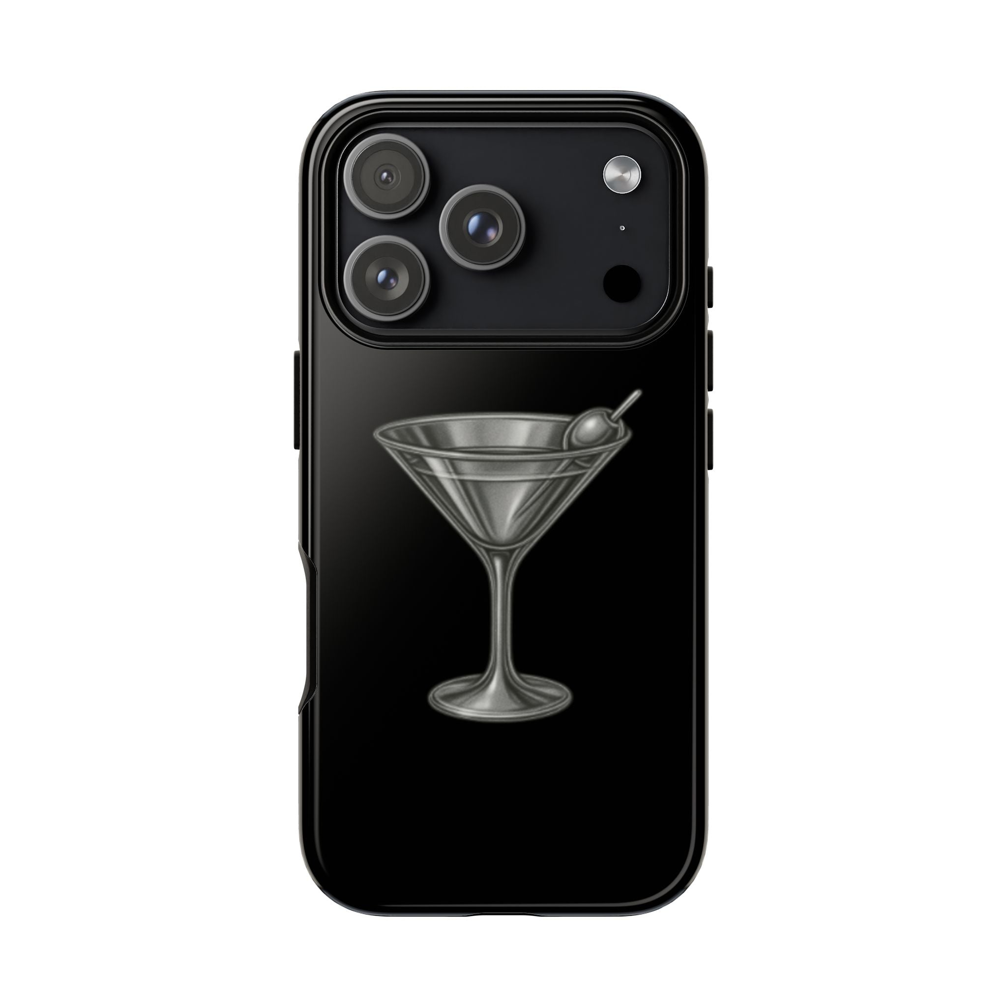 Silver Martini Tough Case Black
