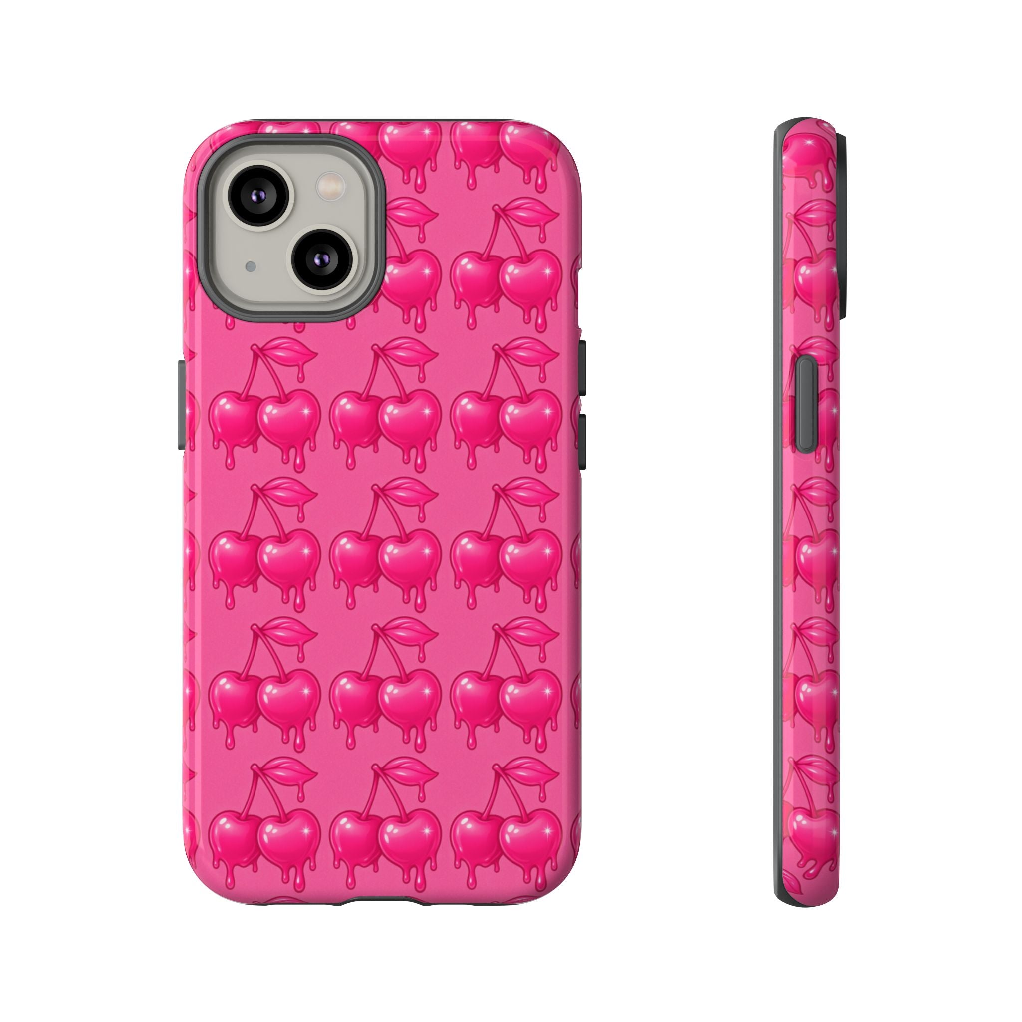 Pink Dripping Cherry Tough Phone Case