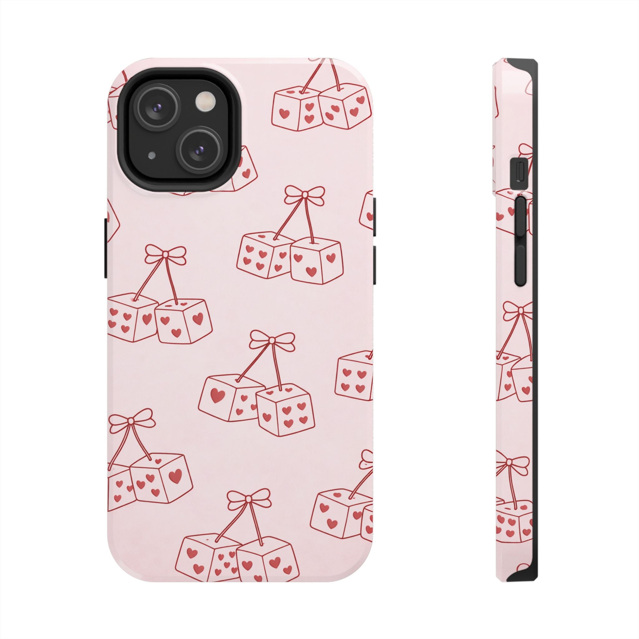 Red & Pink Heart Di Phone Case