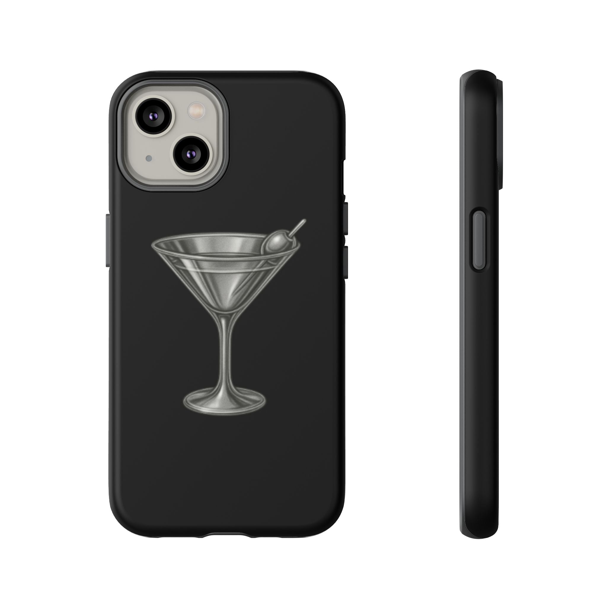 Silver Martini Tough Case Black