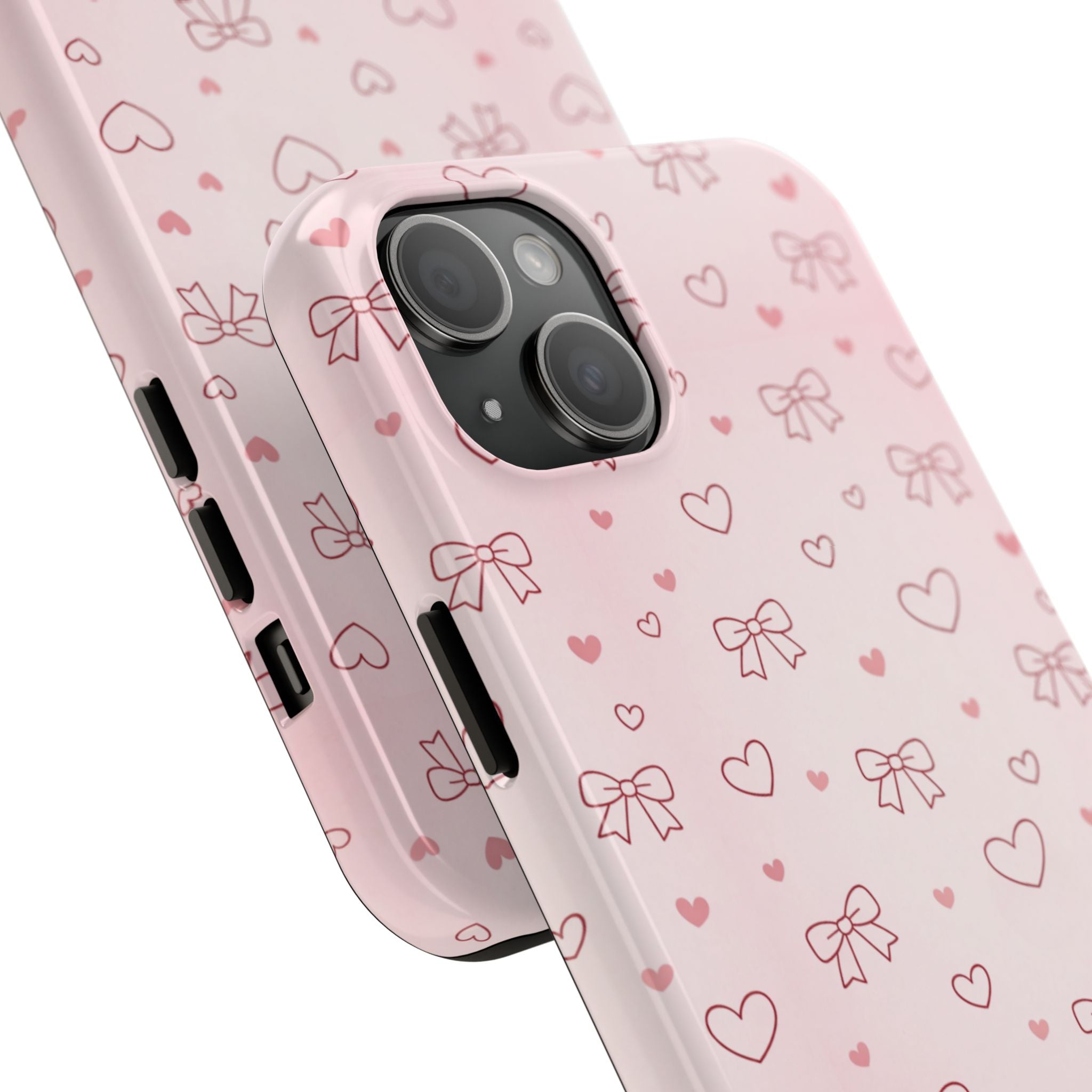 Pink Hearts & Bows Phone Case