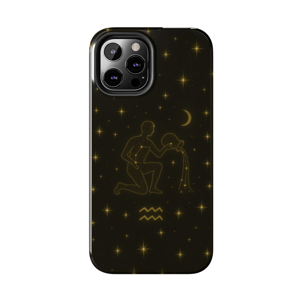 Aquarius Constellation Tough Phone Case — Zodiac Water-Bearer Astrology Design