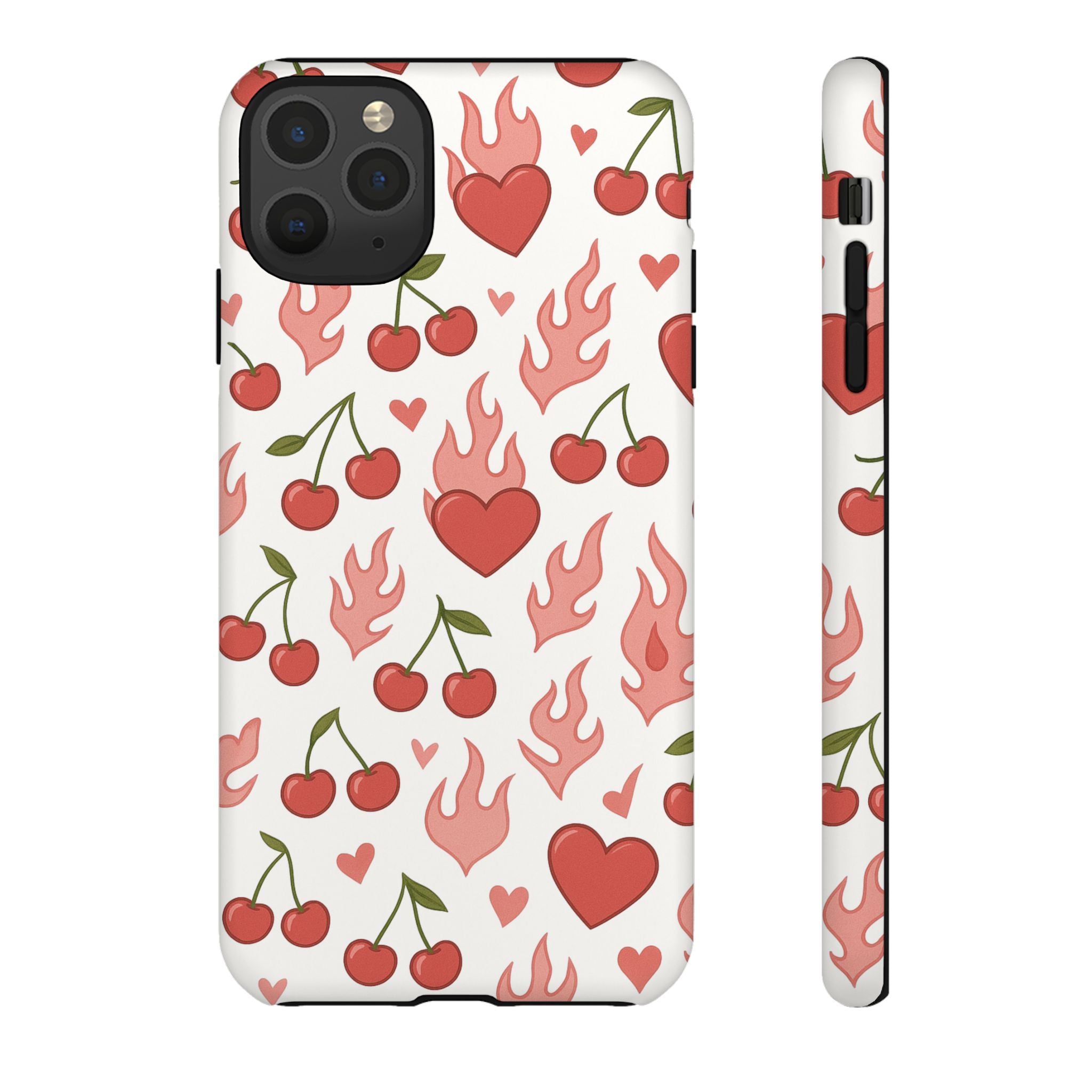 Pink Flaming Heart Phone Case