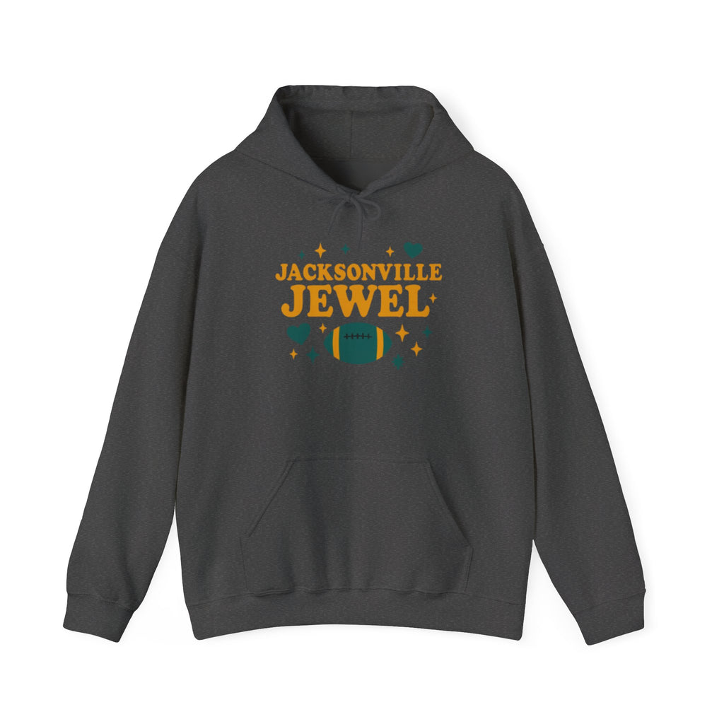 Jacksonville Jewel Football Hoodie — Retro Sparkle Fan Sweatshirt