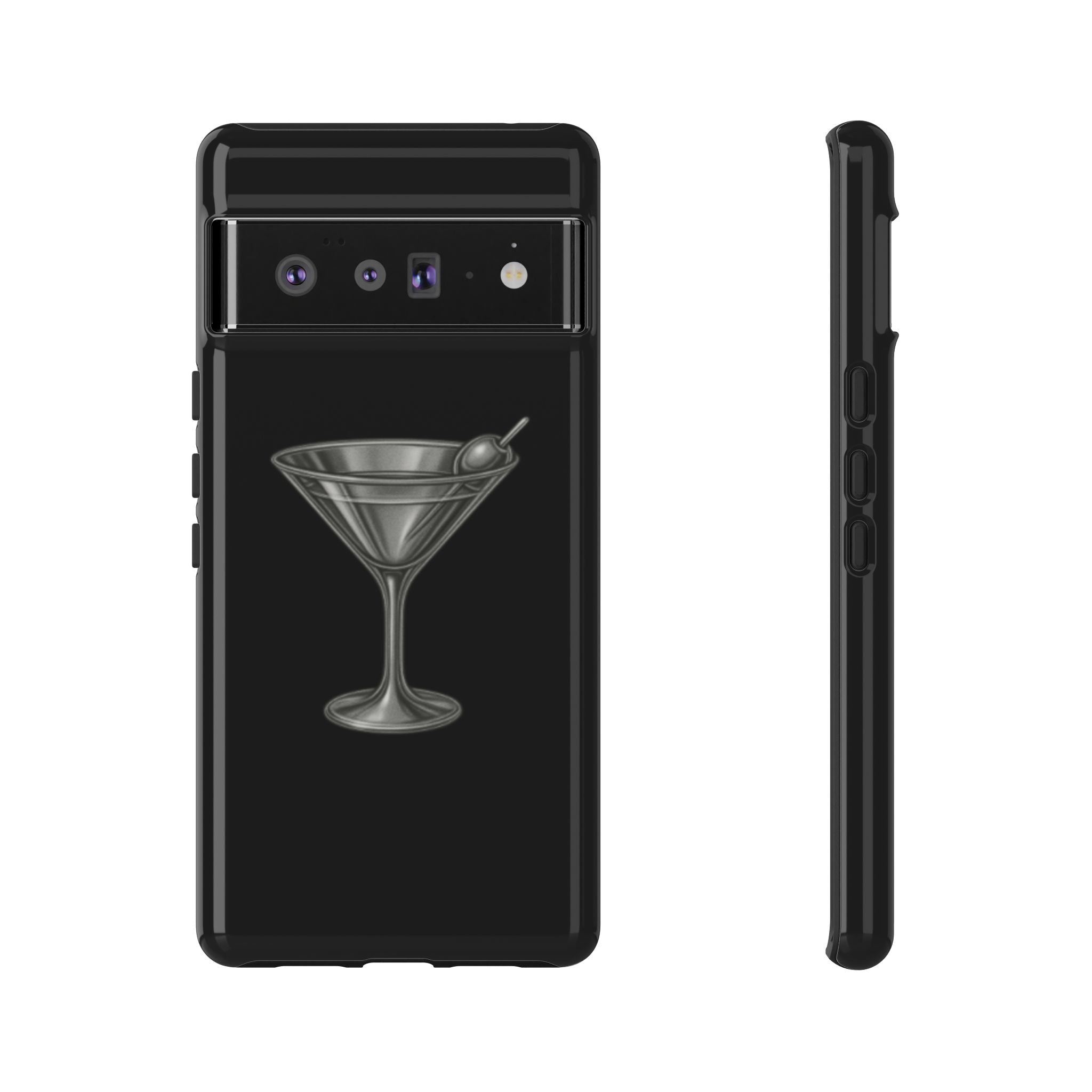 Silver Martini Tough Case Black