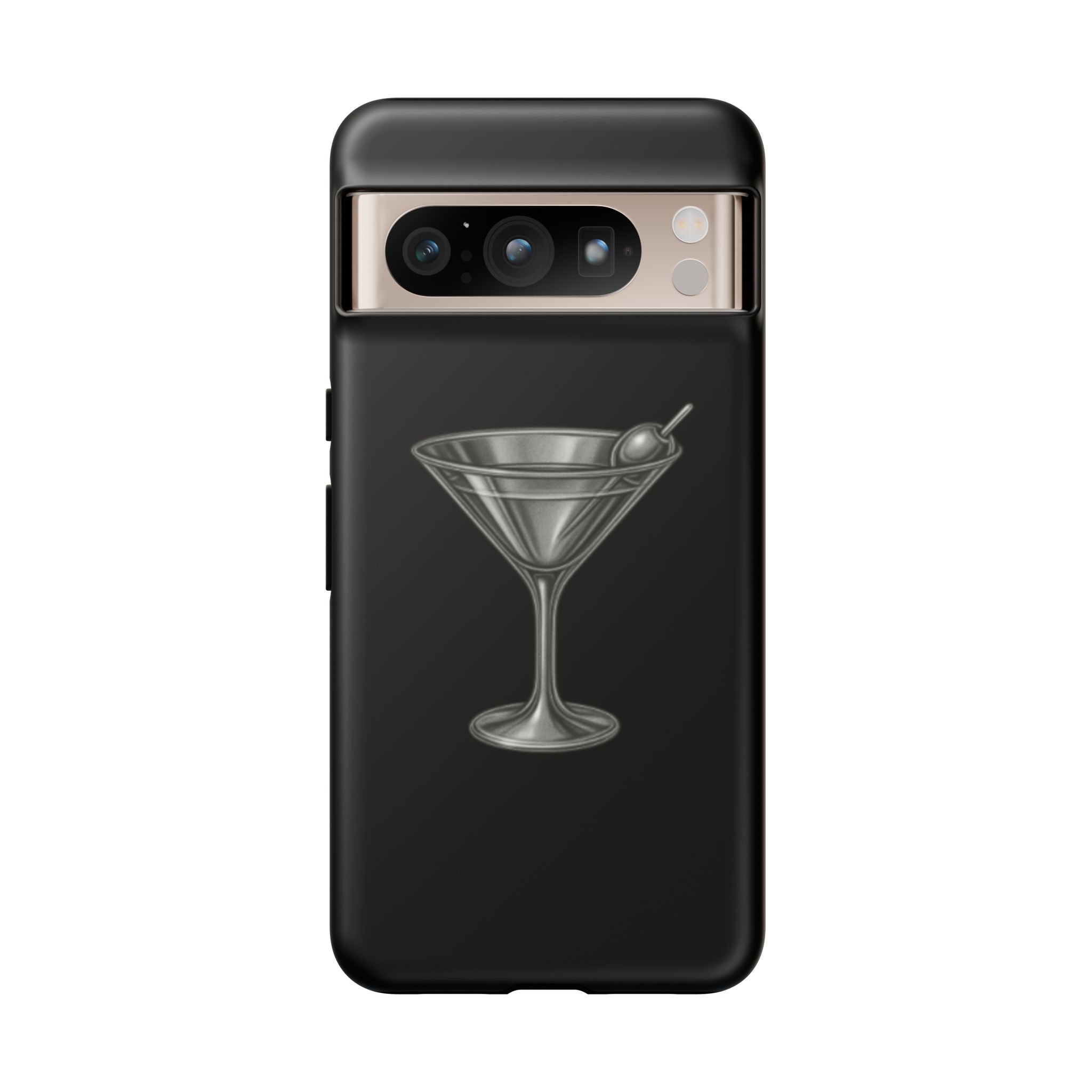 Silver Martini Tough Case Black