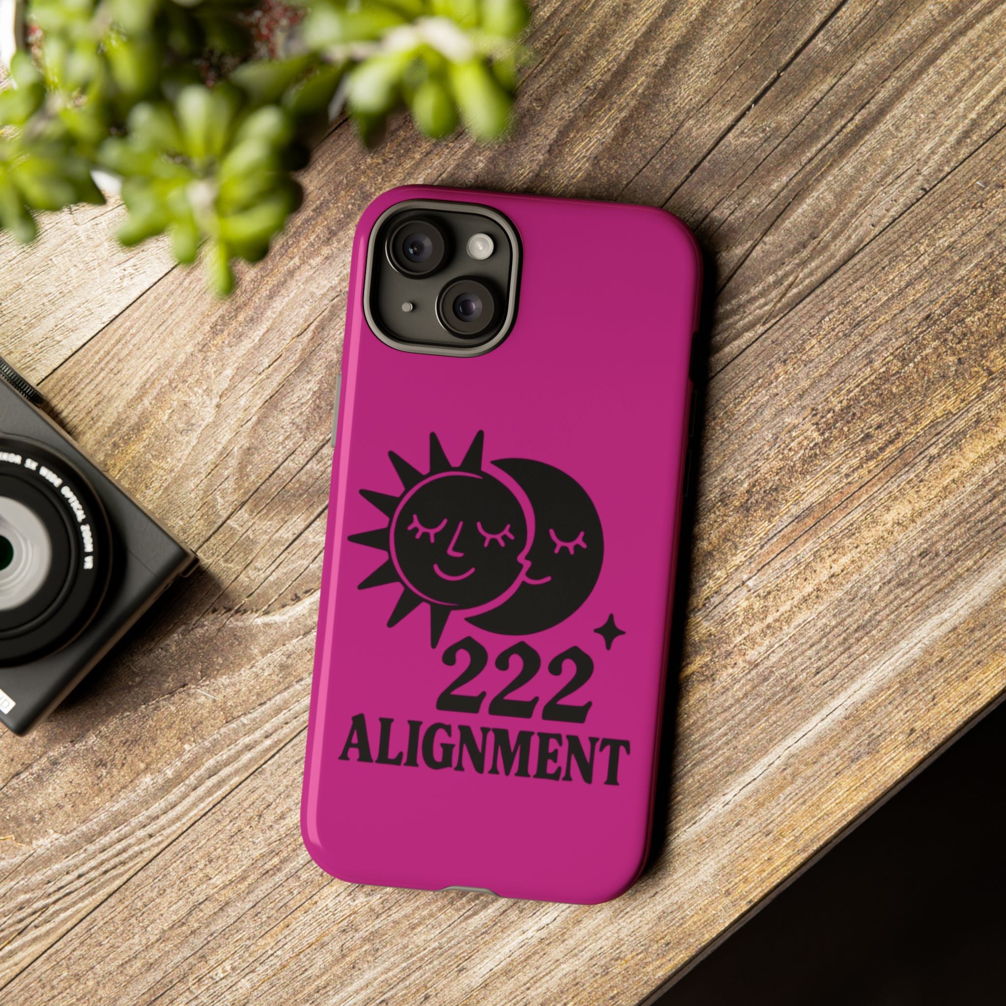 Black & Pink 222 Alignment Phone Case