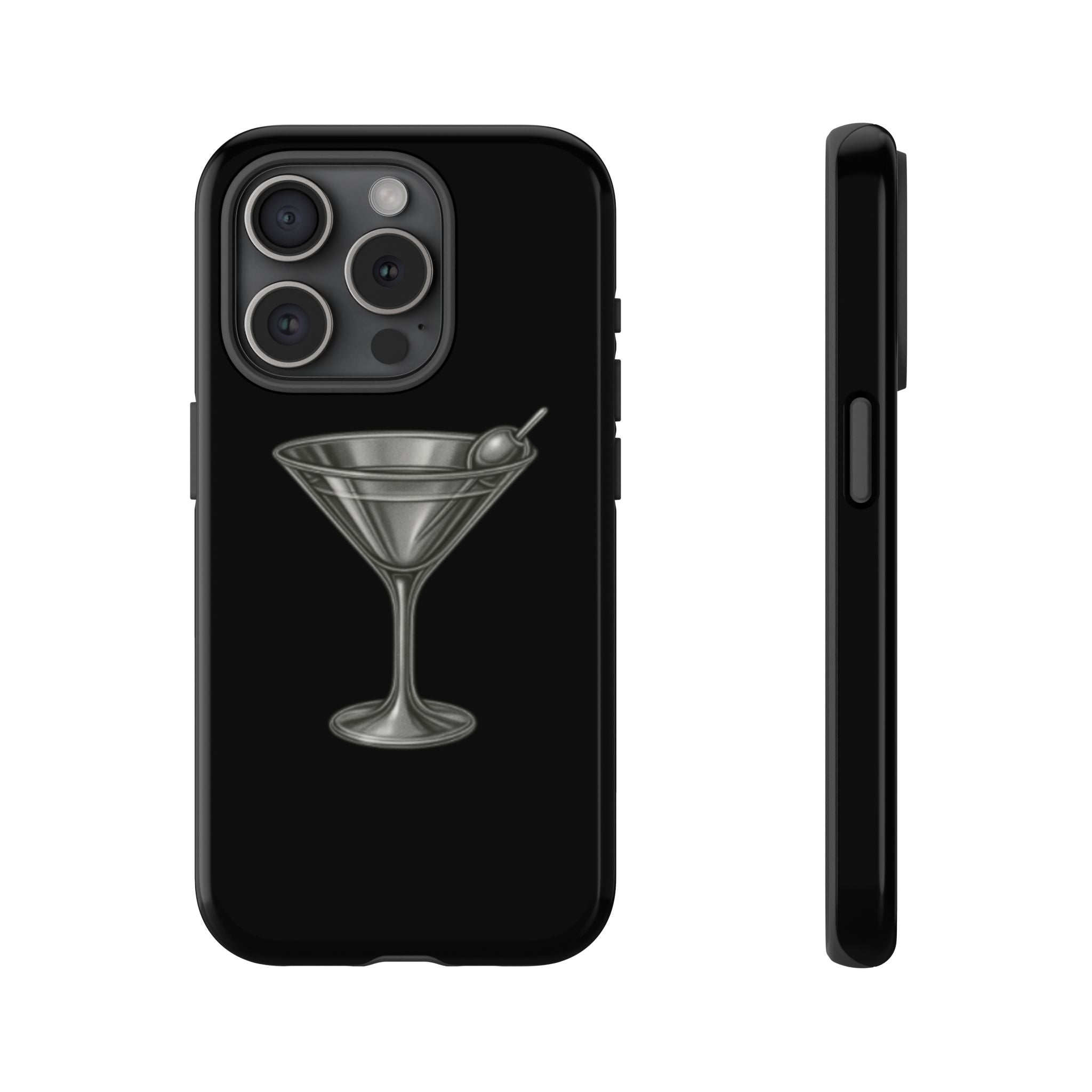 Silver Martini Tough Case Black