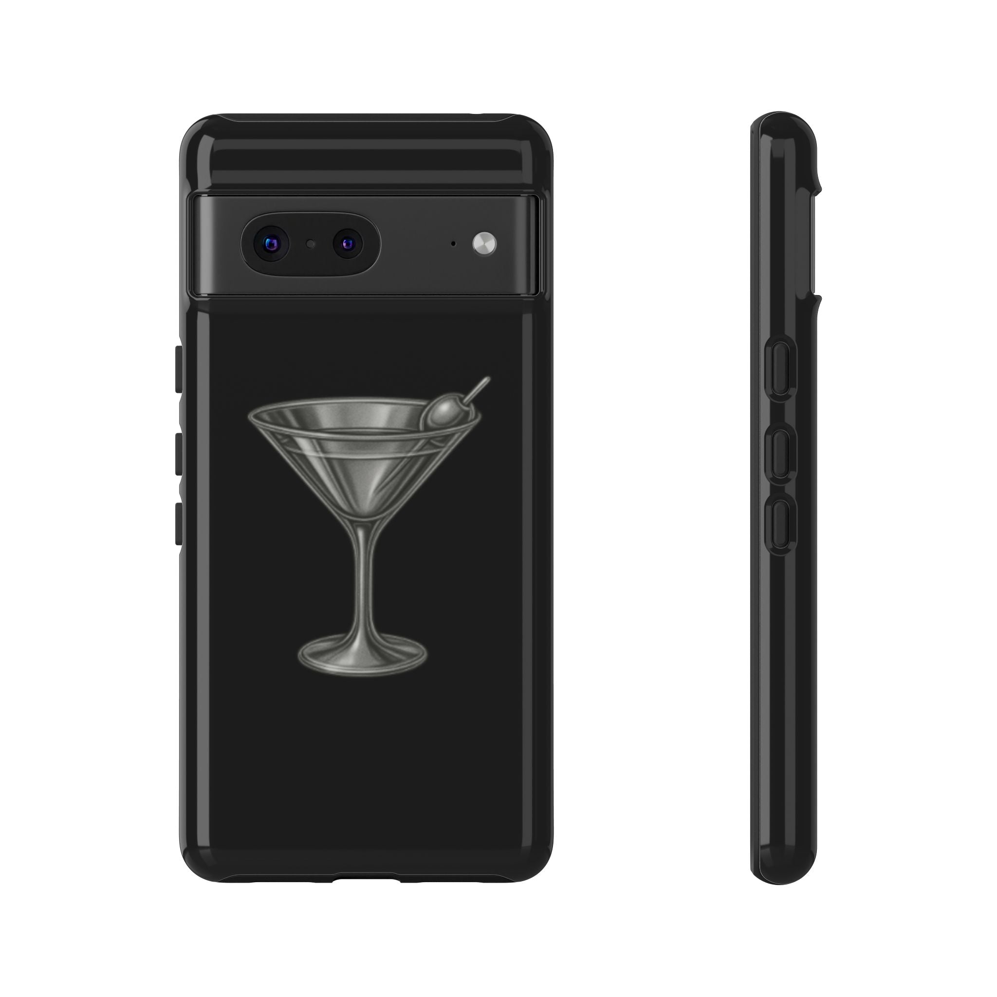 Silver Martini Tough Case Black