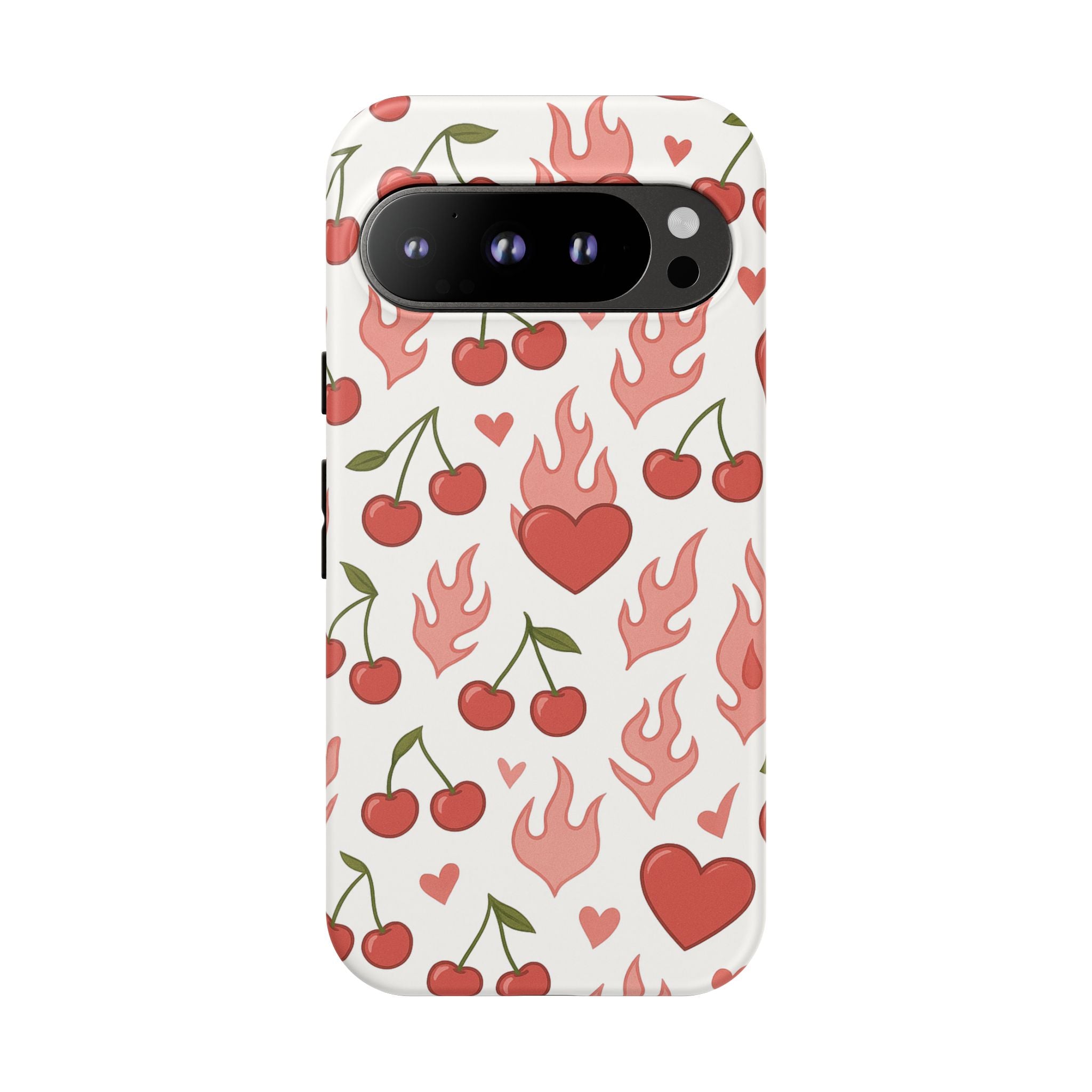 Pink Flaming Heart Phone Case