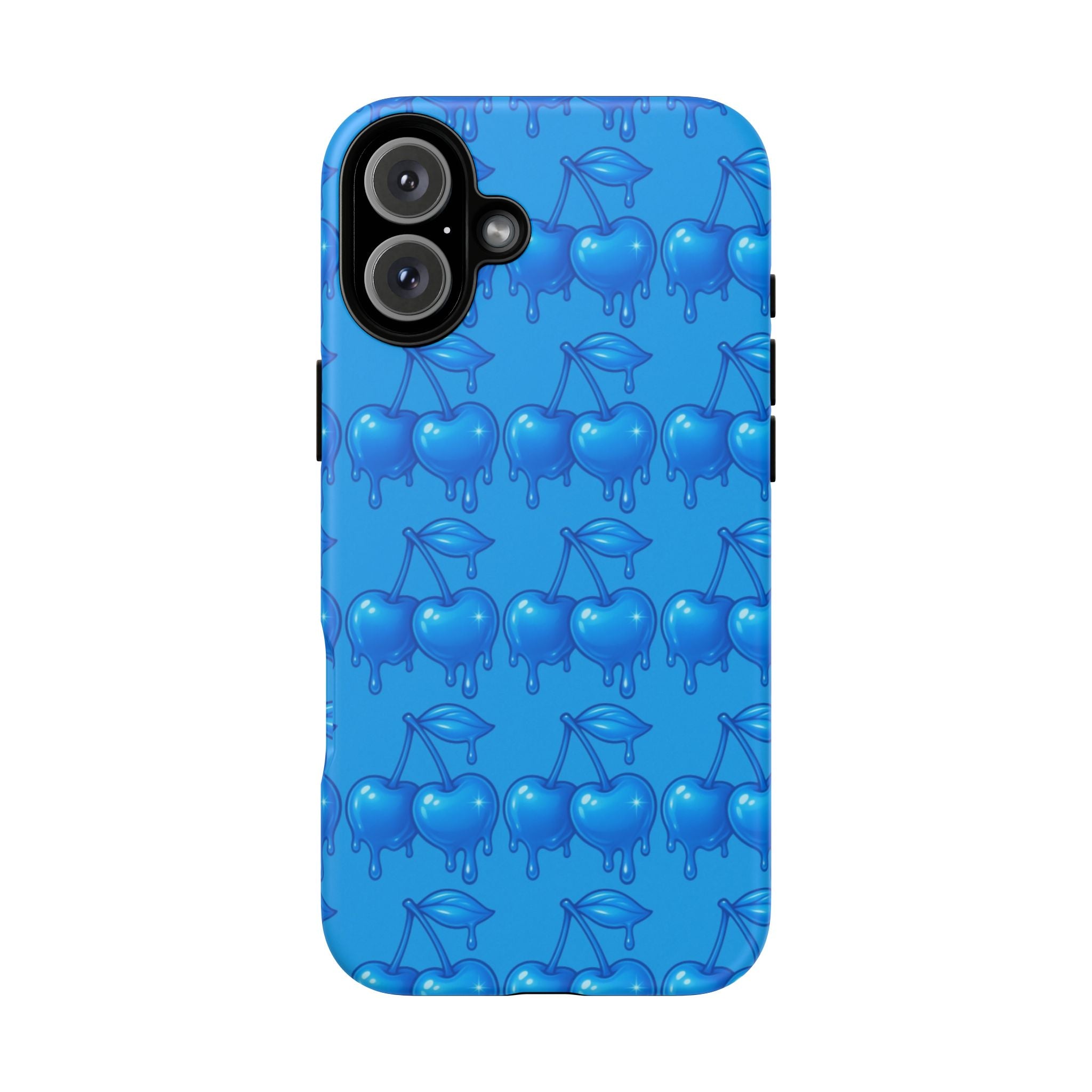 Blue Dripping Cherry Tough Phone Case