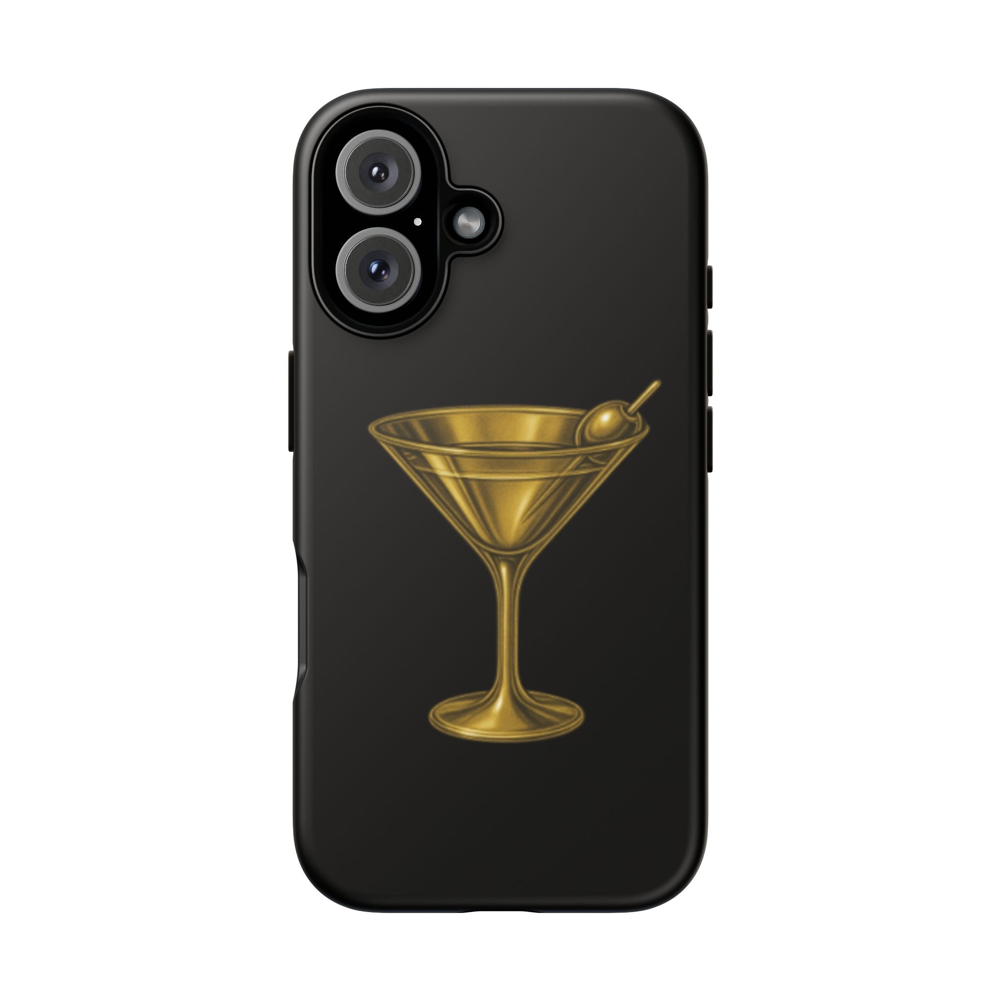 Gold Martini Tough Case Black